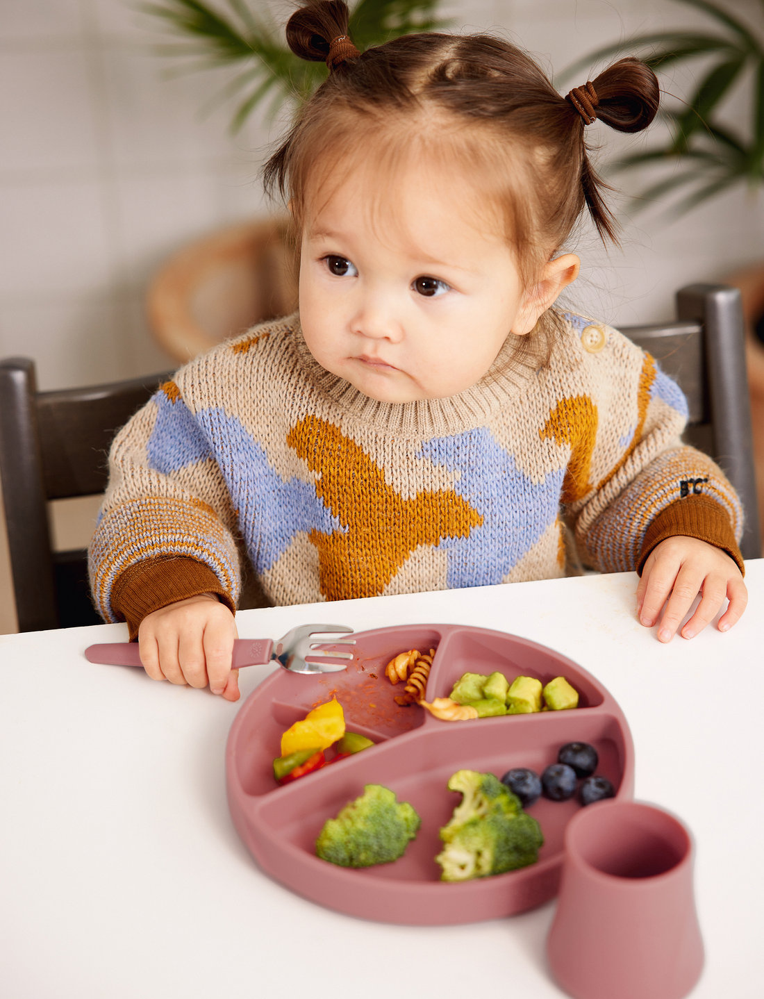 Everyday Baby Silicone Suction Plate Nature Red Plates Bowls Boozt