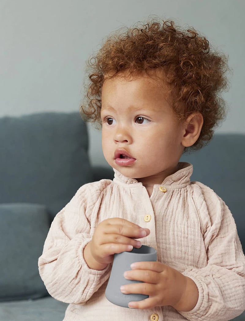 Everyday Baby - Silicone Baby Cup 2-Pack Quiet Grey - Õhtusöögikomplektid - quiet grey - 4