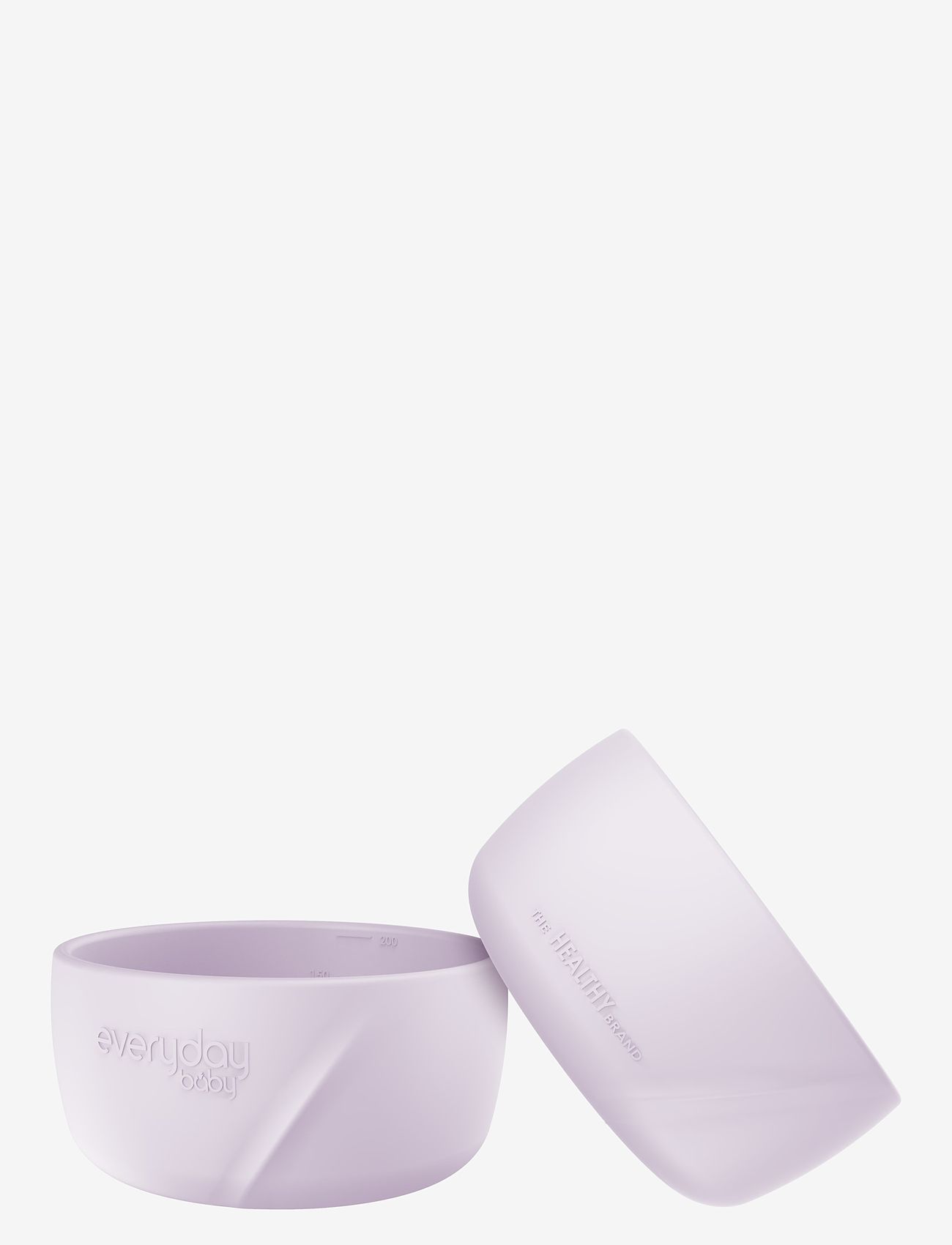 Everyday Baby - Silicone Baby Bowl 2-Pack Light Lavender - laagste prijzen - light lavender - 0