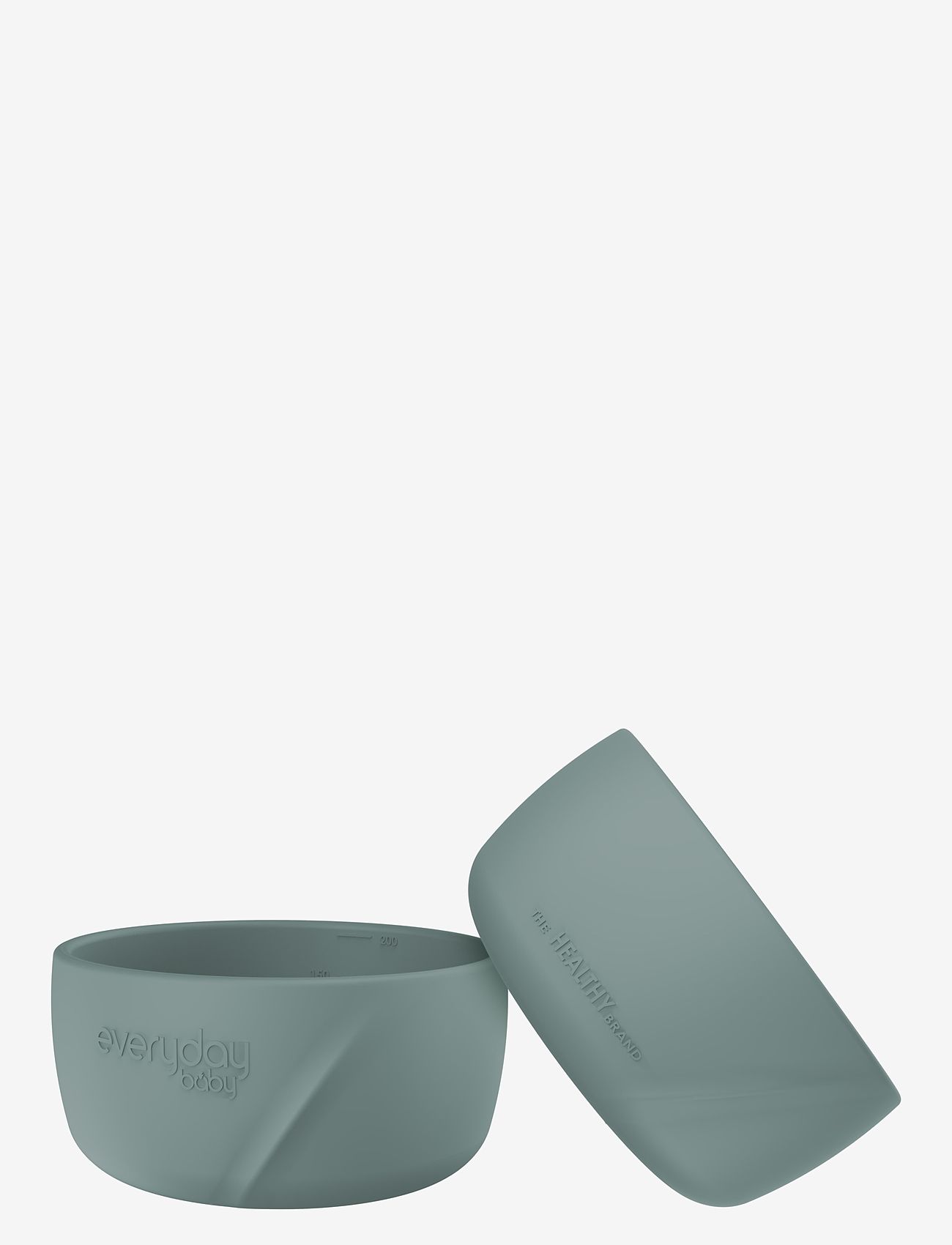 Everyday Baby - Silicone Baby Bowl 2-Pack Harmony Green - vaisselle - harmony green - 1