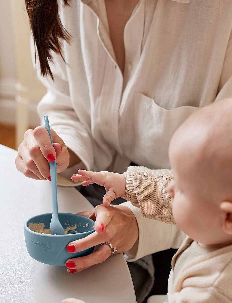 Everyday Baby - Silicone Baby Bowl 2-Pack Harmony Green - Õhtusöögikomplektid - harmony green - 4