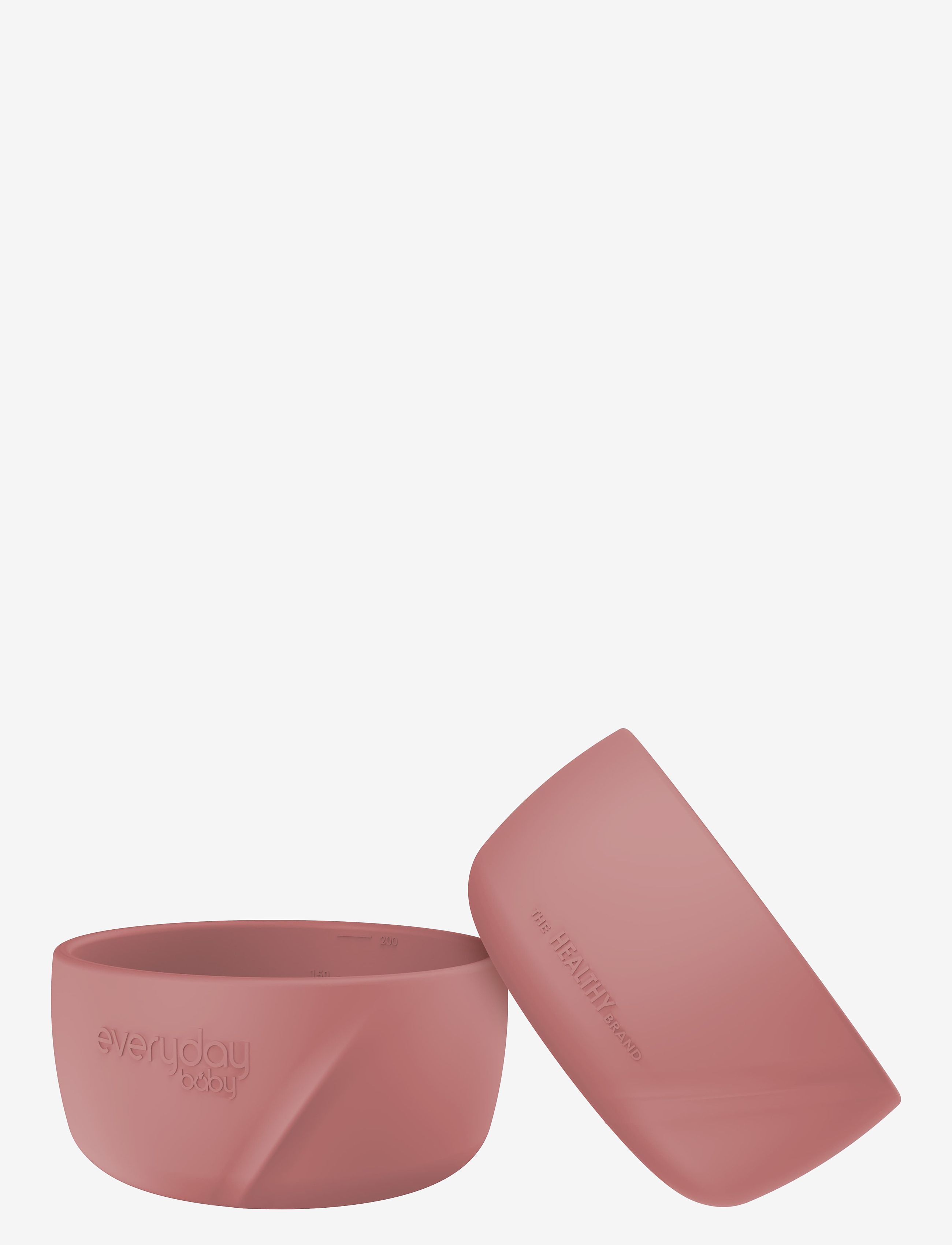 EVERYDAY BABY Silicone Baby Bowl 2-Pack Nature Rot Braun - One Size - Kinder