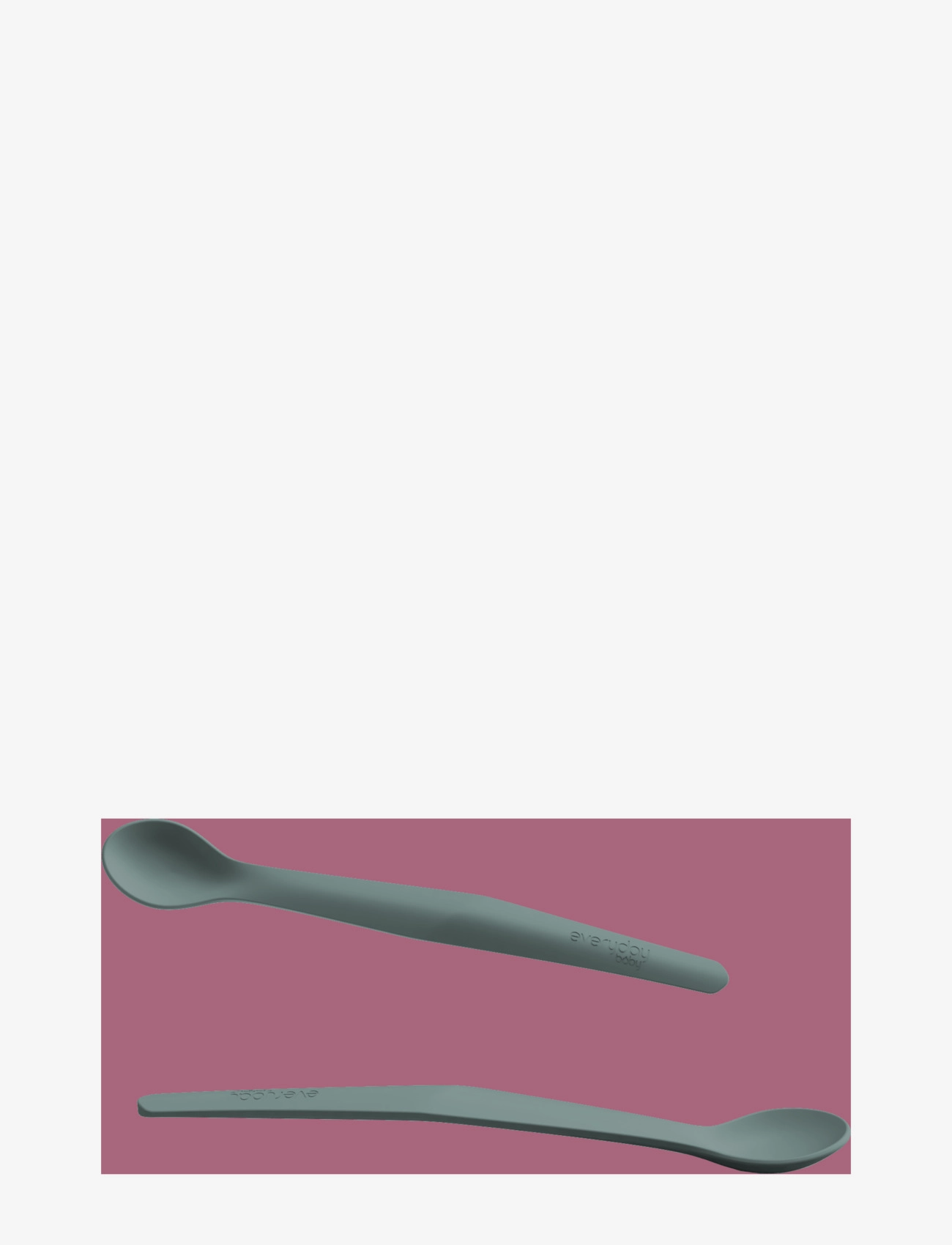 Everyday Baby - Silicone Baby Spoon Harmony Green - vaisselle - harmony green - 2