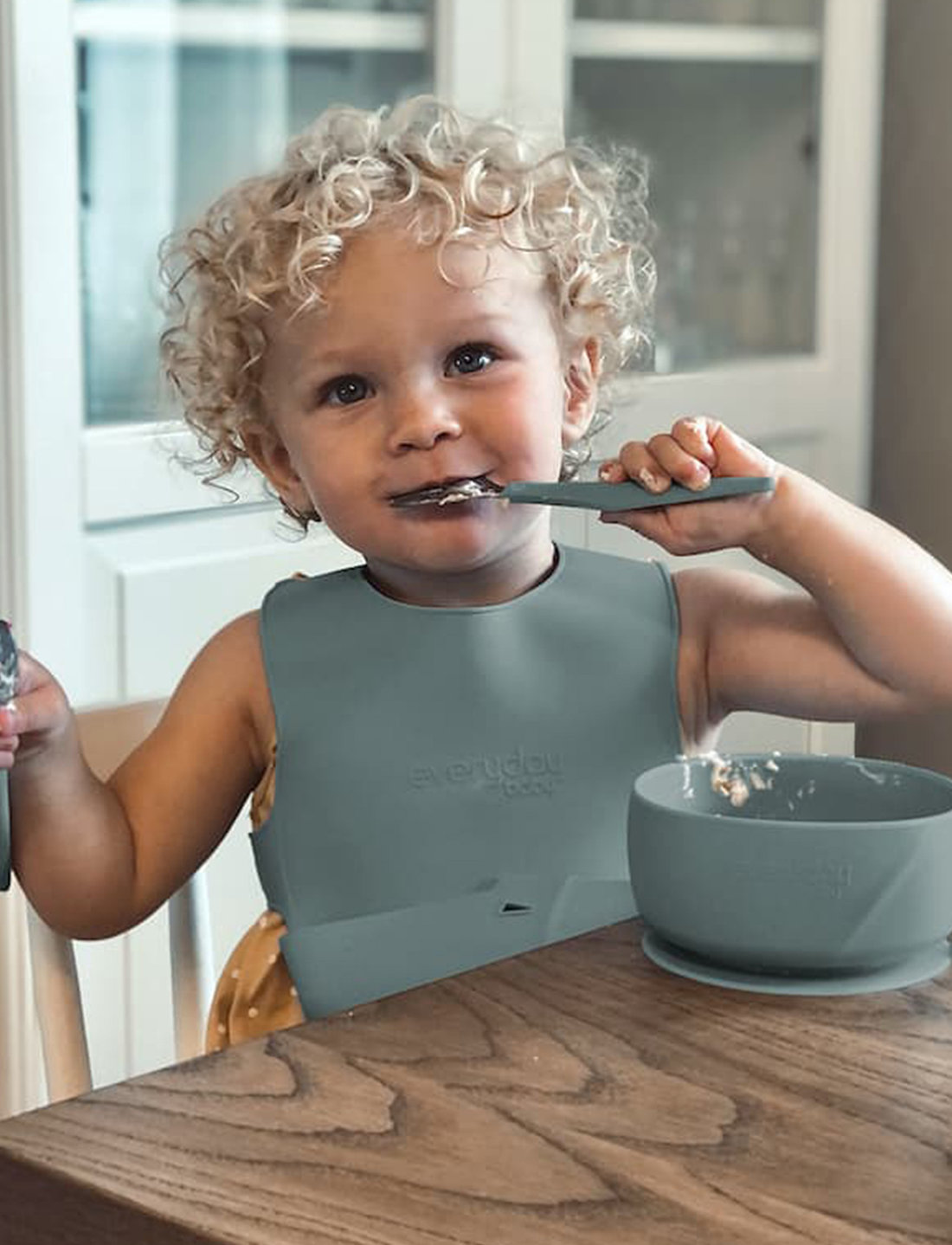 Everyday Baby Silicone Suction Bowl Harmony Green Plates Bowls Boozt