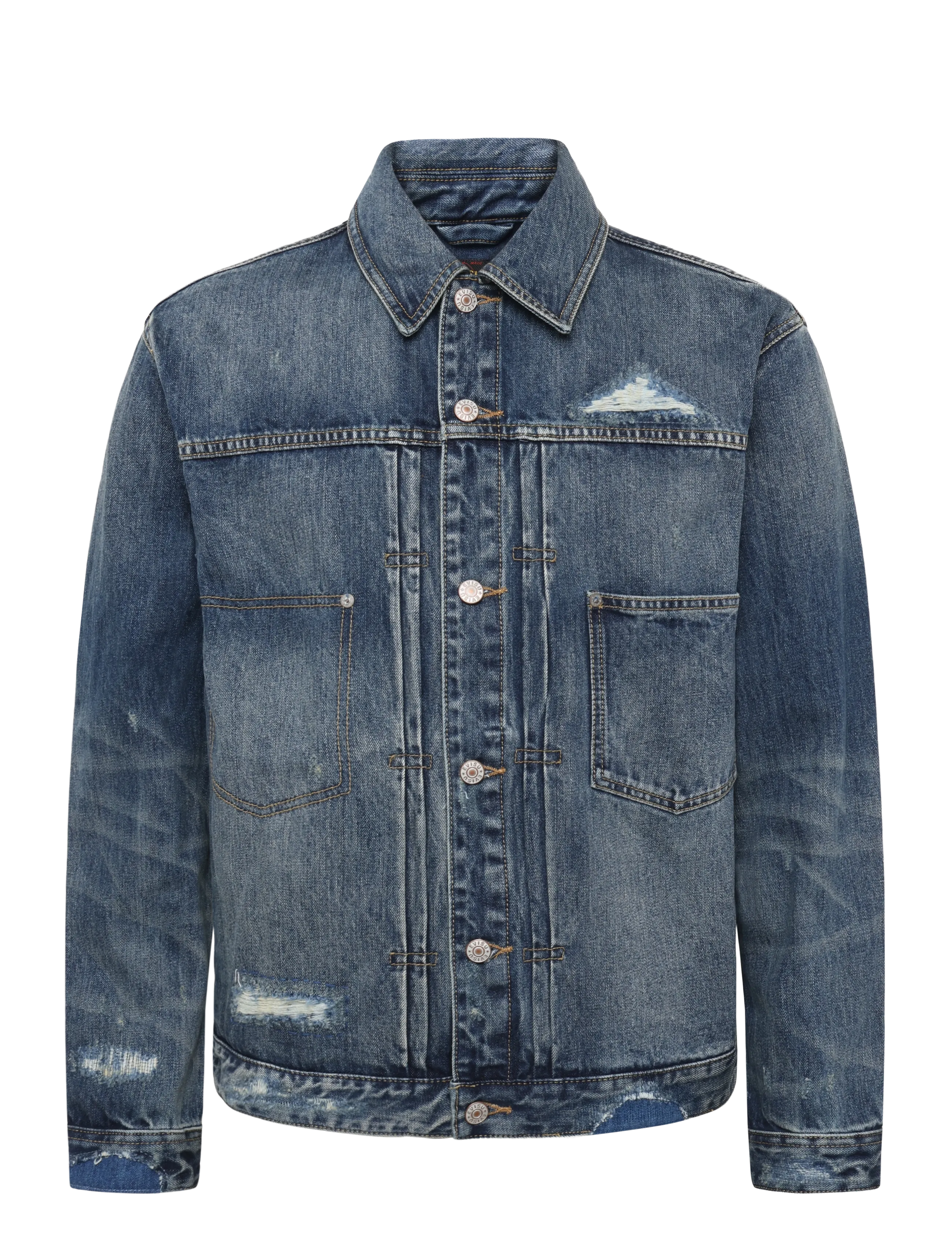 Evisu EJ, PINK DAIKOKU DENIM JACKET - Herbstgarderobe - MID TONE INDIGO / blue