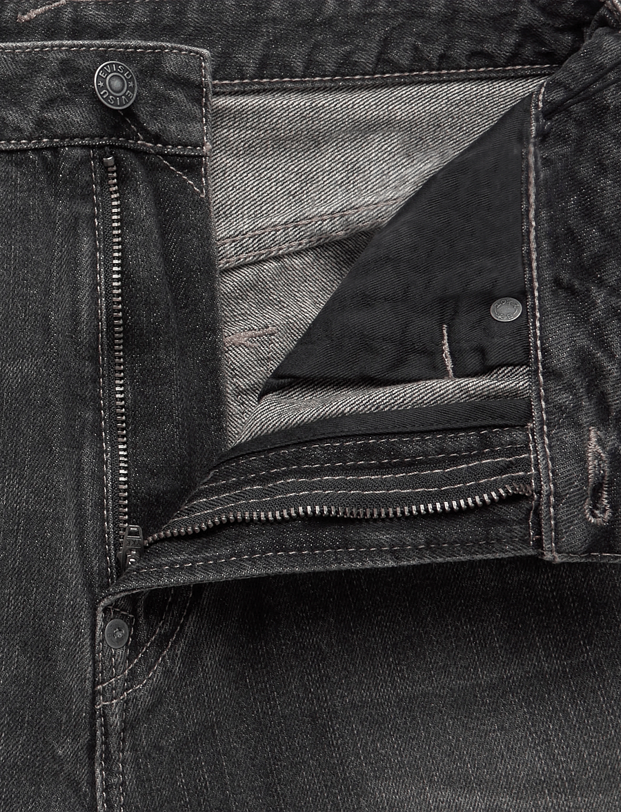 Evisu - EJ, ELECTRIC DAIKOKU JEANS - weite jeans - dark tone black denim - 3
