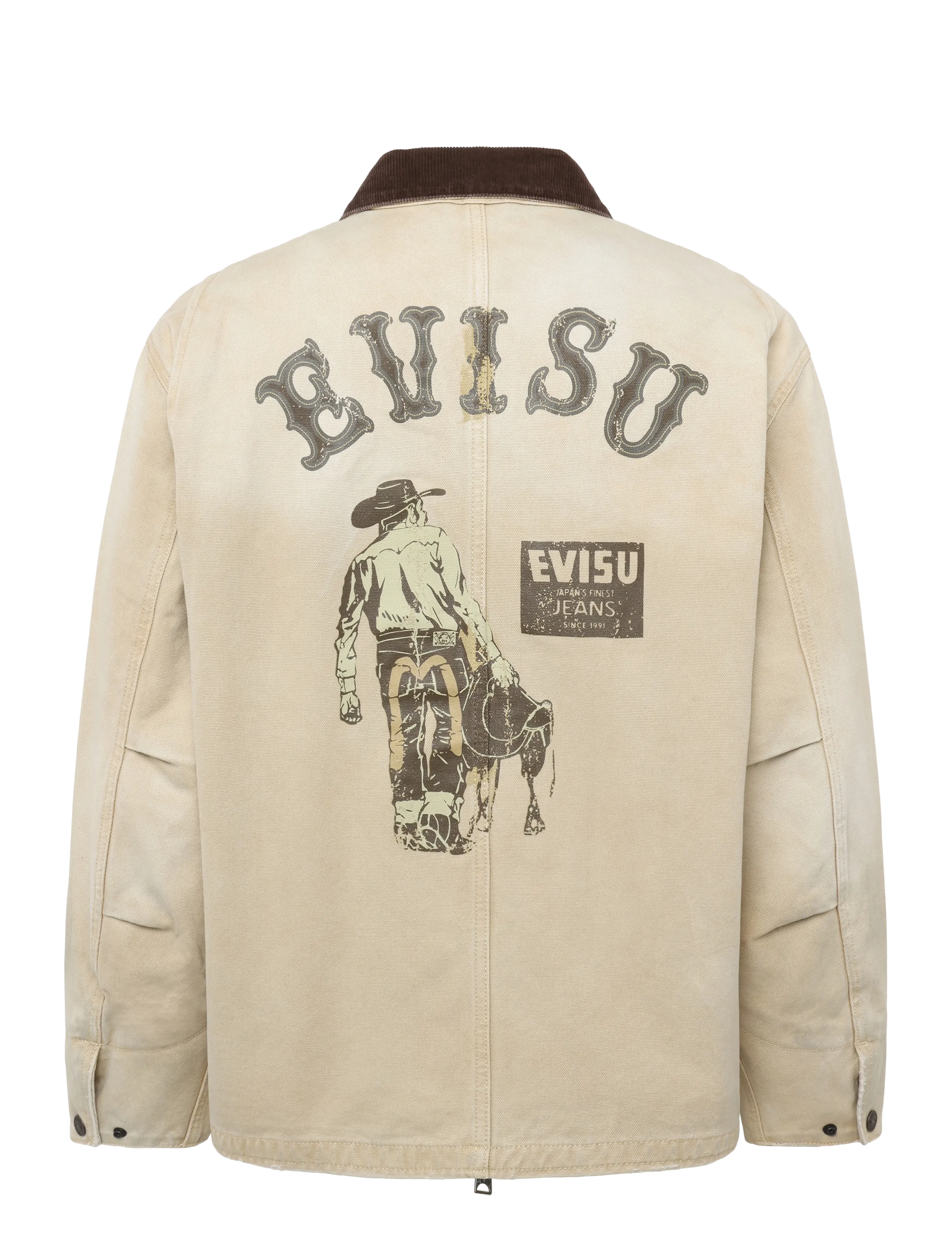 Evisu - EJ, VINTAGE CANVAS COVERALL JACKET - herbstjacken - beige - 1