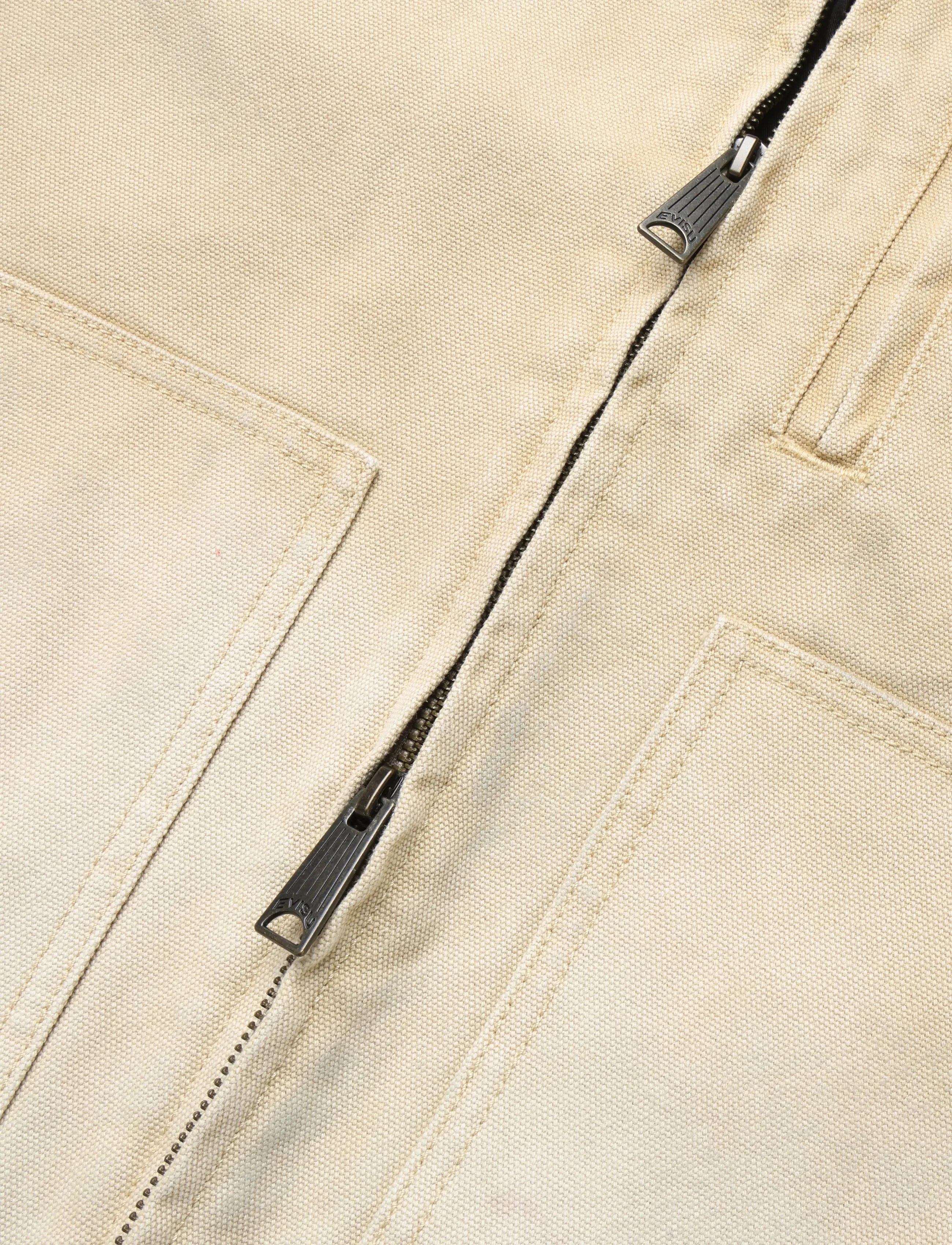 Evisu - EJ, VINTAGE CANVAS COVERALL JACKET - herbstjacken - beige - 3
