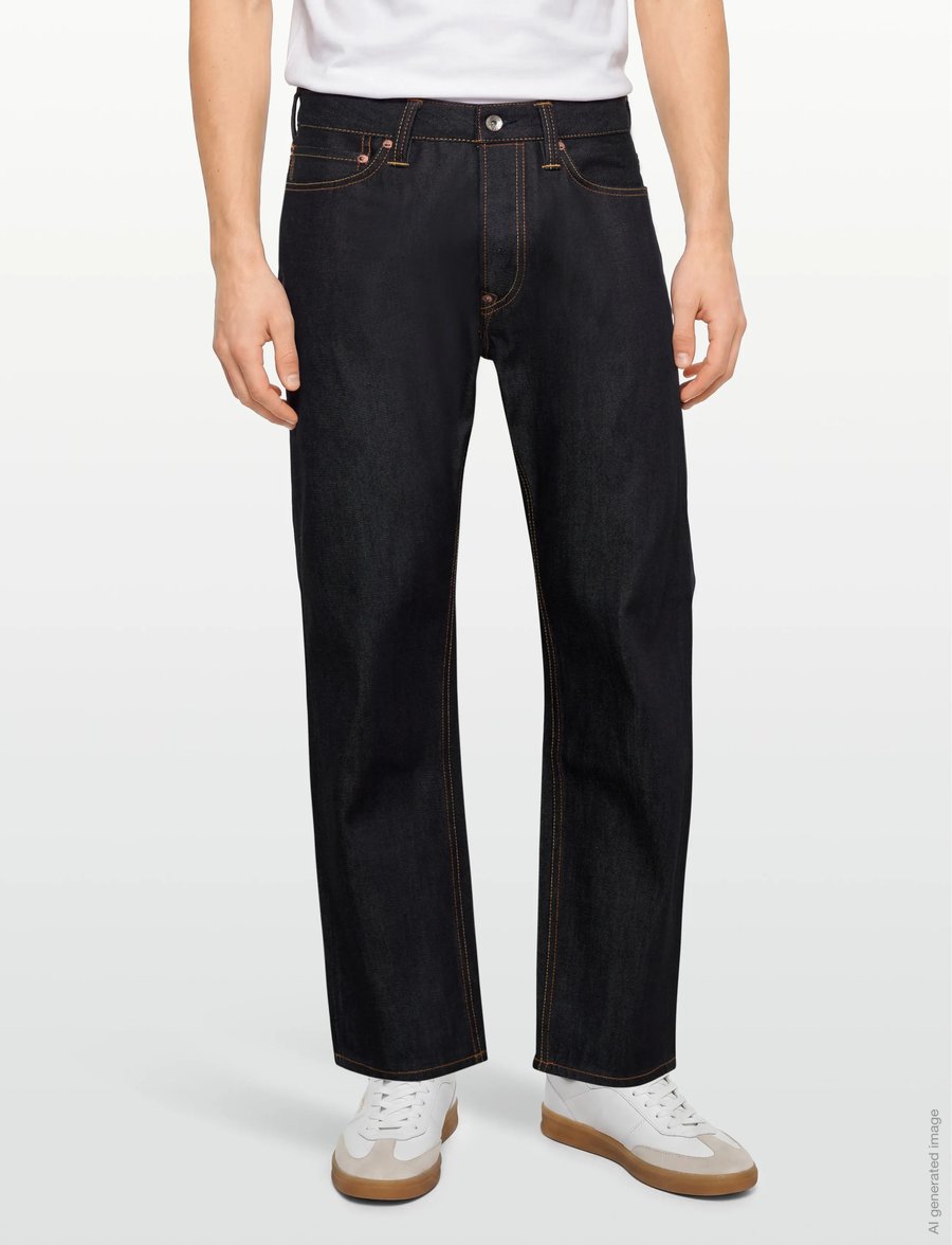 Evisu - WHITE SEAGULL PRINTED POCKET JEANS - regular jeans - raw indigo - 3