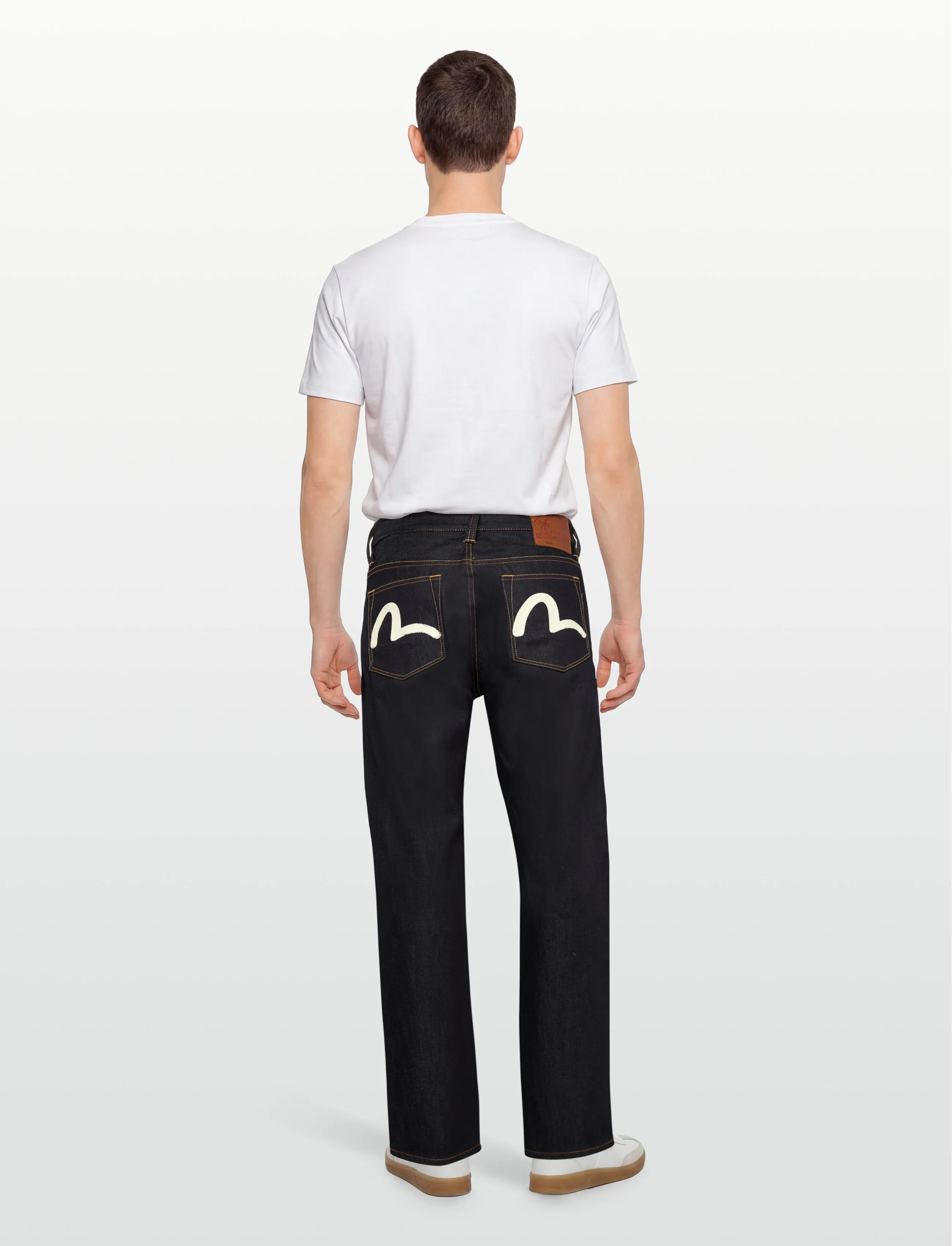 Evisu - WHITE SEAGULL PRINTED POCKET JEANS - regular jeans - raw indigo - 4