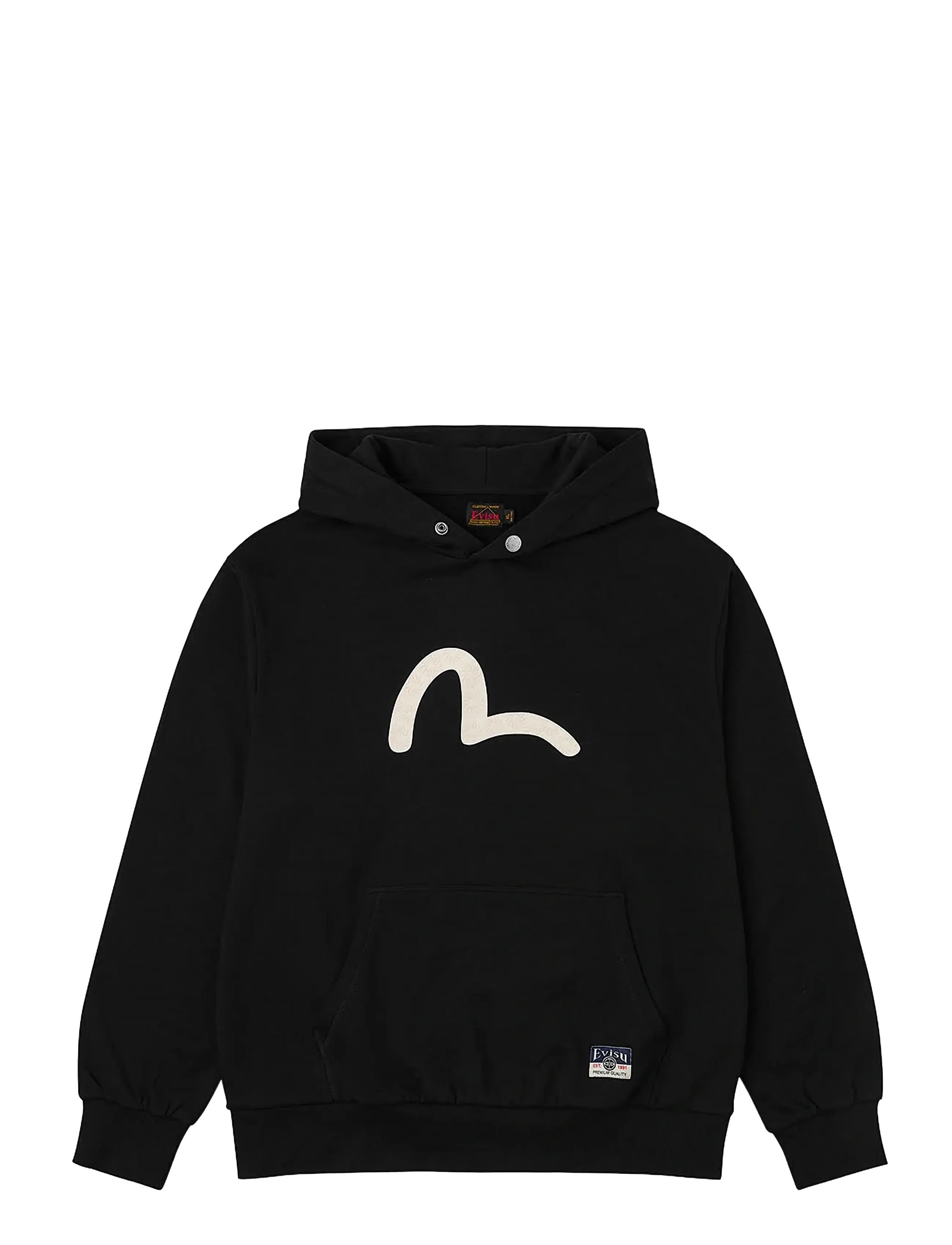 EVISU Ht, Seaguall Printed Hoodie Schwarz - L - Herren
