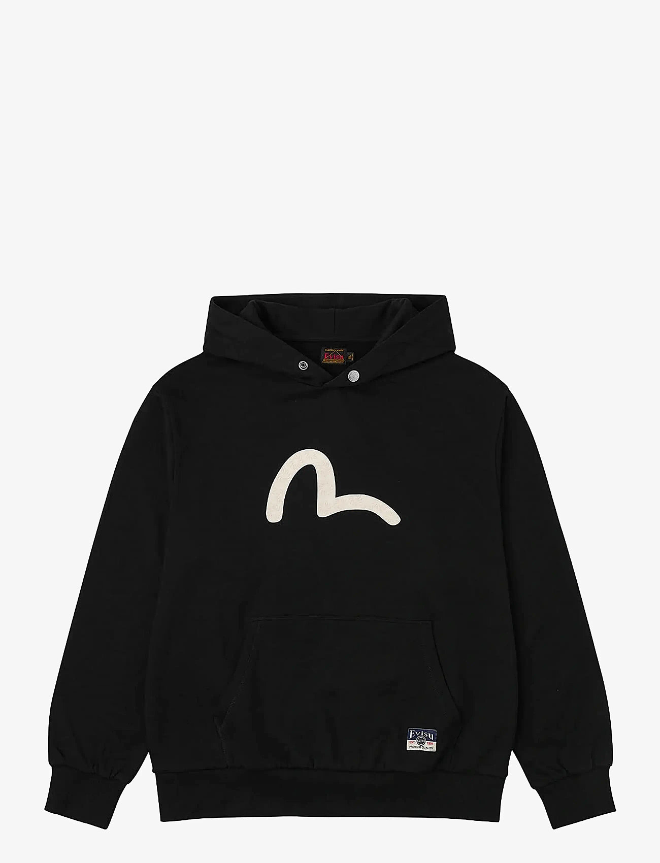 Evisu - SEAGUALL PRINTED HOODIE - hættetrøjer - black - 0