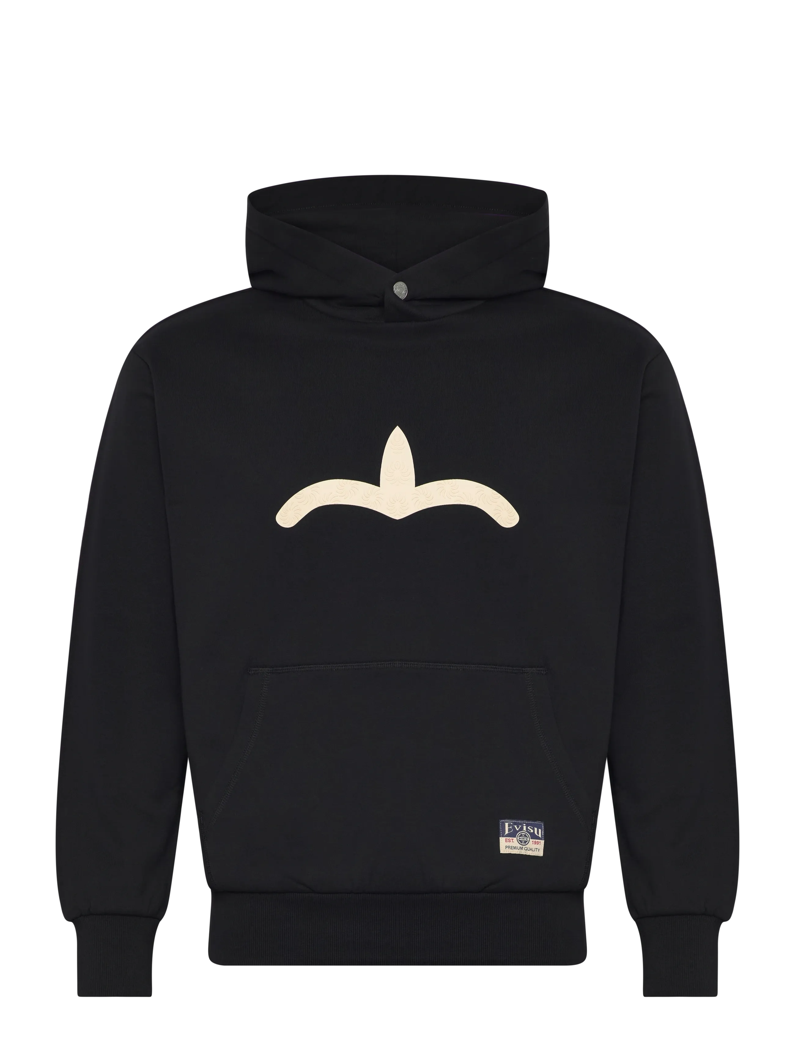 Evisu SEAGUALL PRINTED HOODIE - Hupparit - BLACK / black