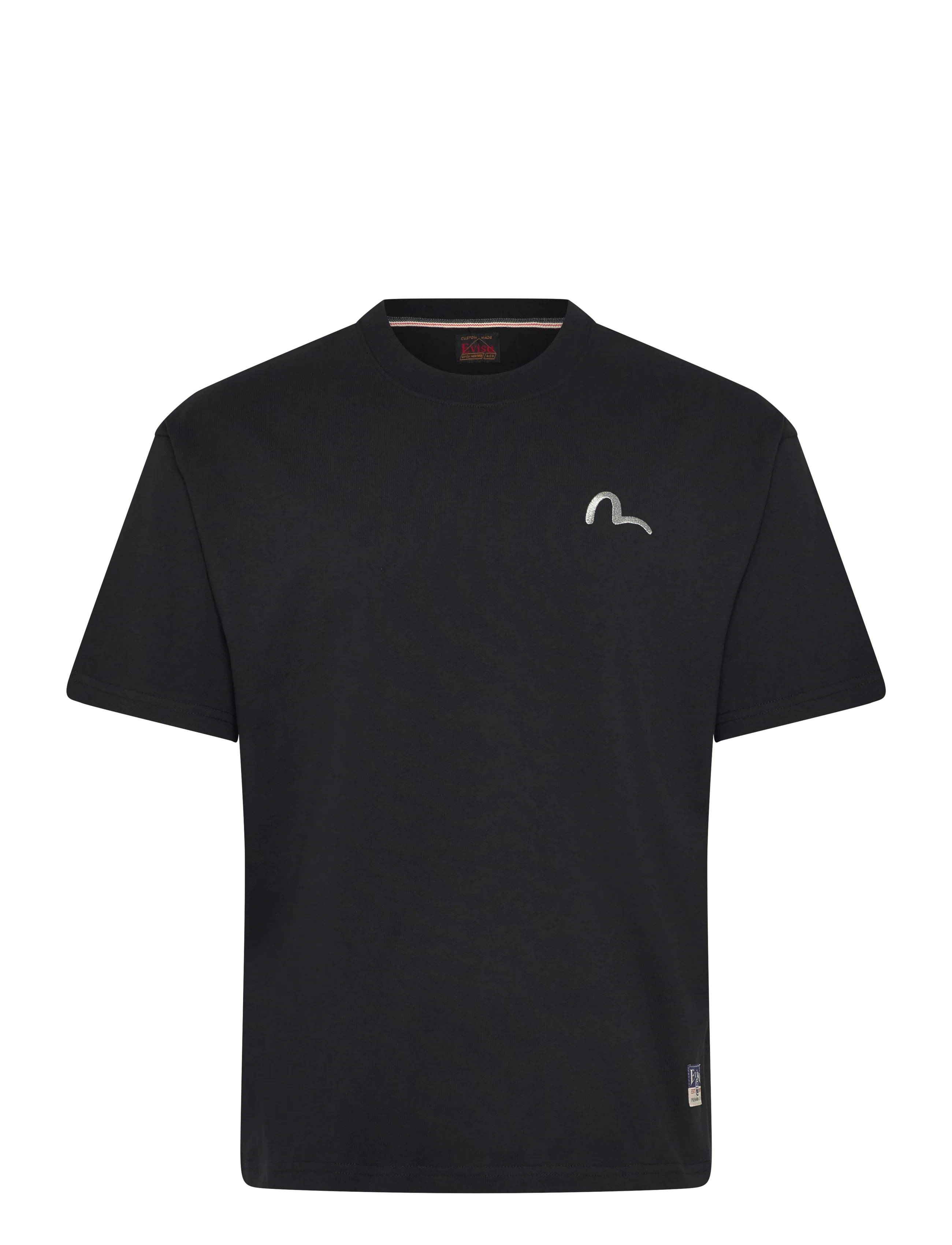 EVISU Ht, Seagull Emb. Ss Tee Schwarz - S - Herren