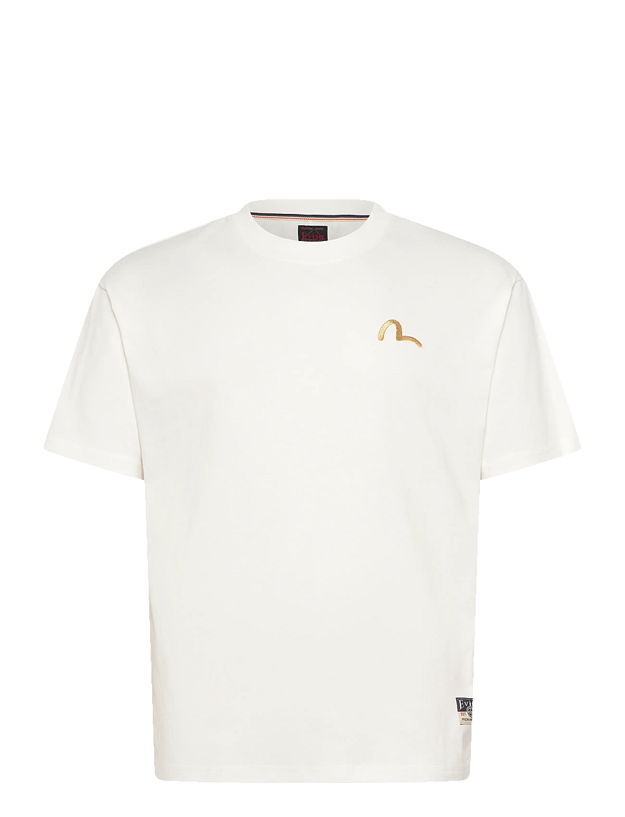 Evisu - HT, SEAGULL EMB. SS TEE - short-sleeved t-shirts - off white - 1
