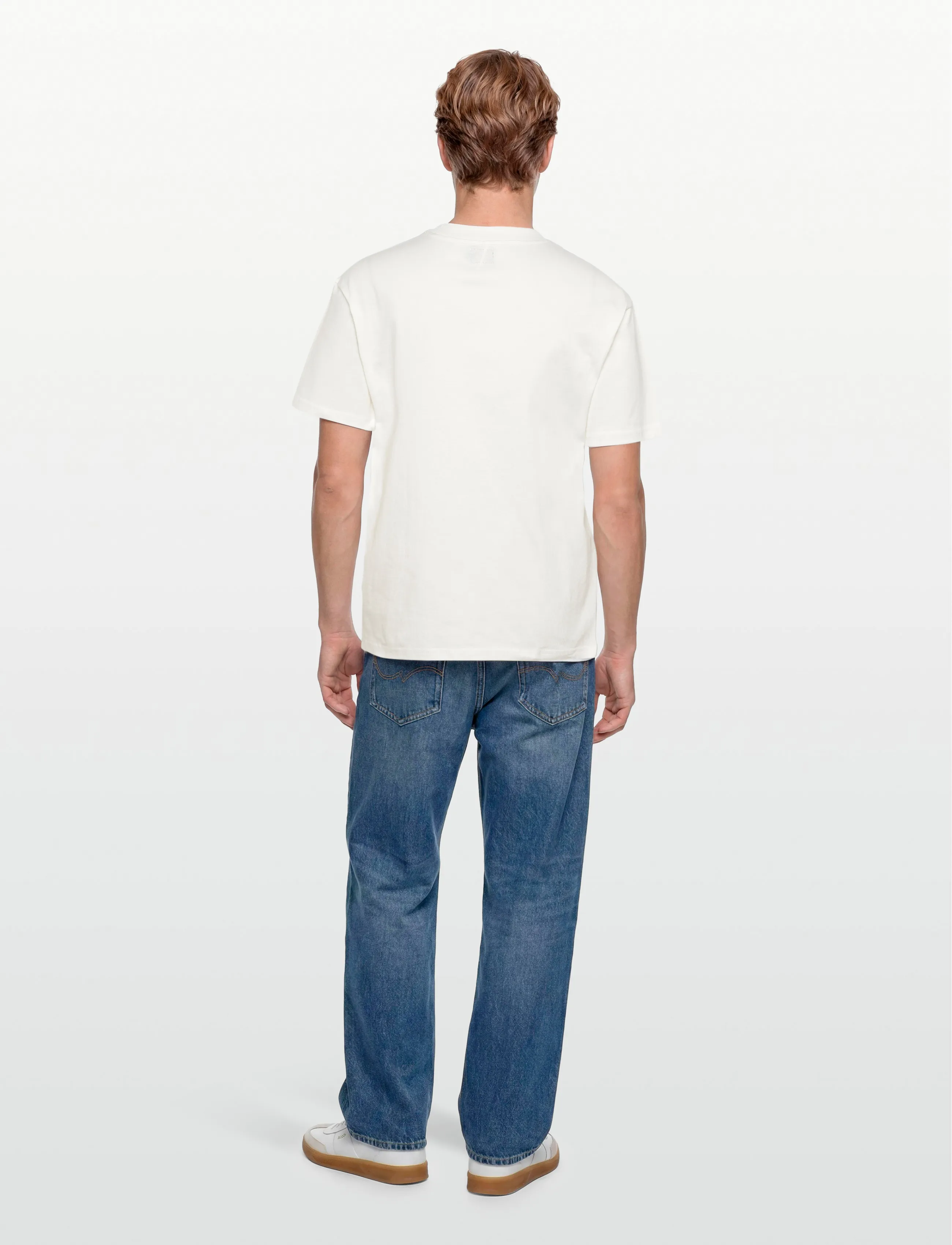 Evisu - SEAGULL EMB. SS TEE - kortærmede t-shirts - off white - 4