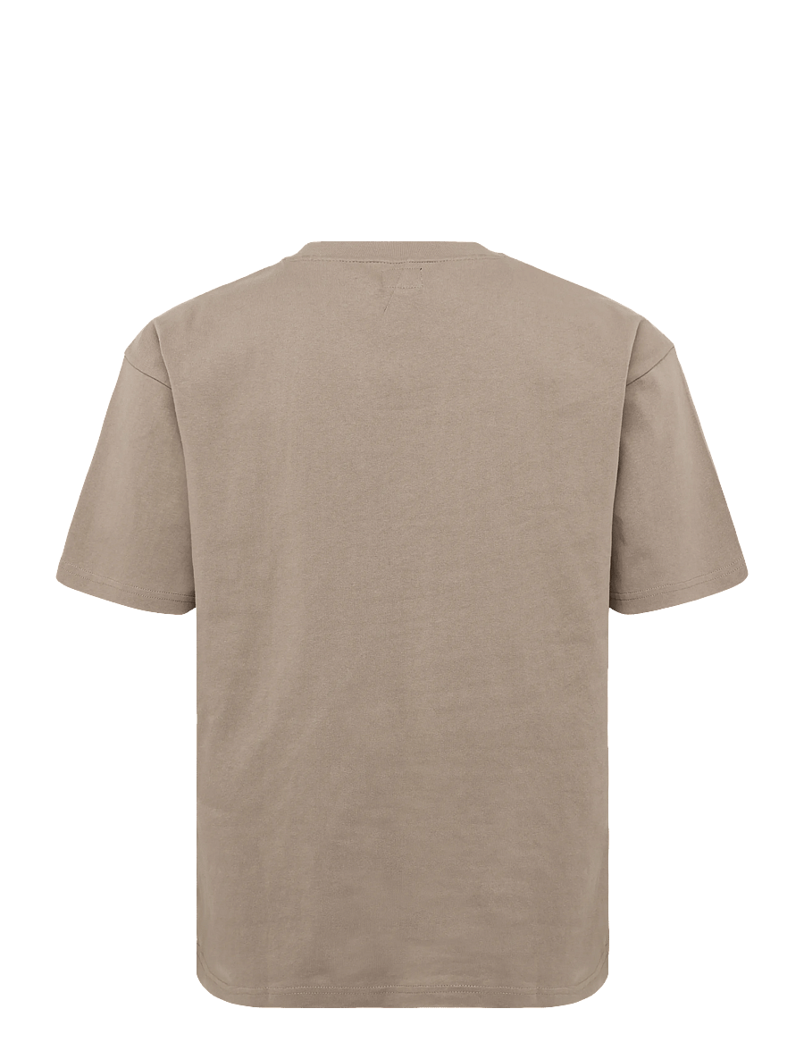 Evisu - HT, SEAGULL EMB. SS TEE - kortærmede t-shirts - taupe - 1