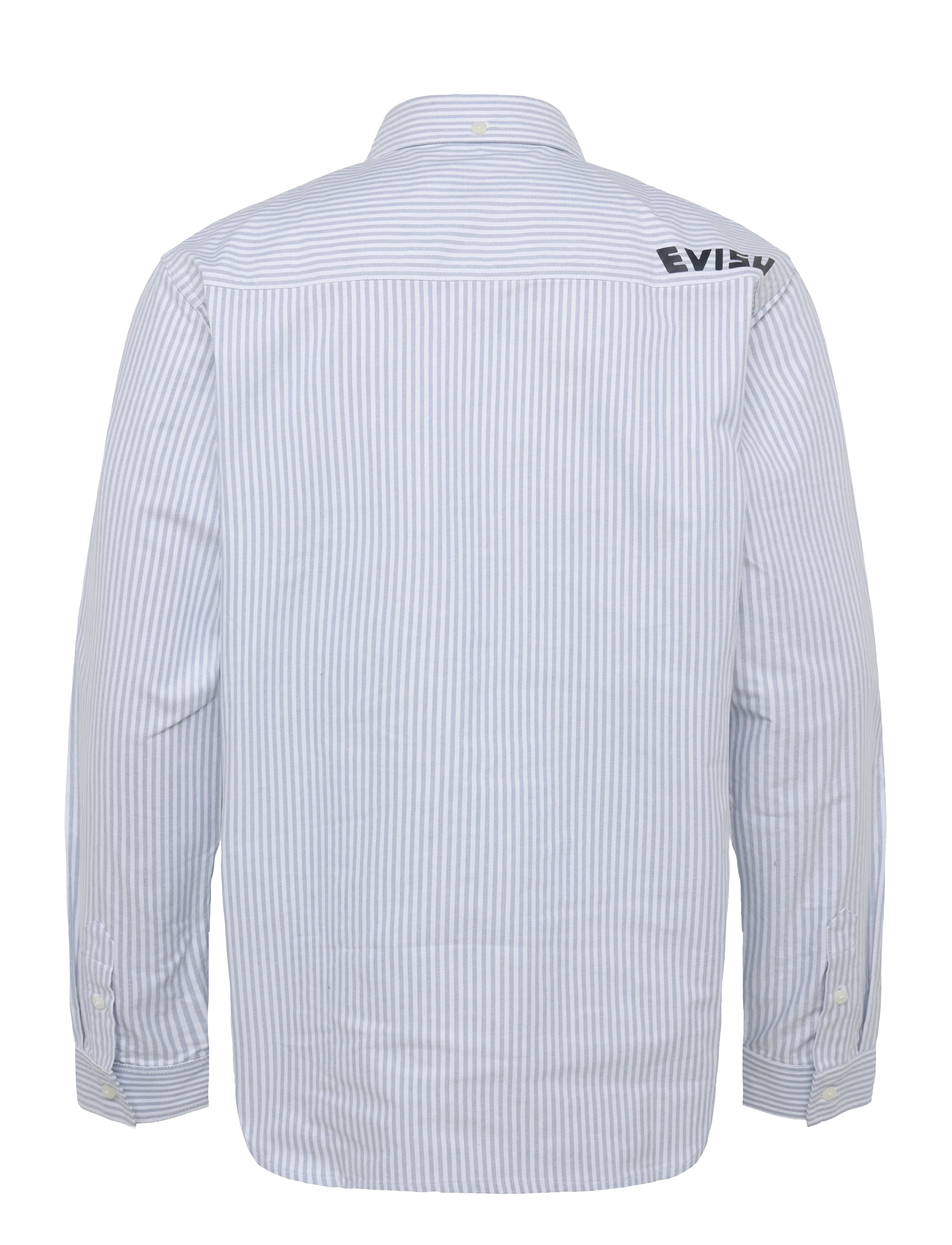 Evisu - HT, MULTI-POCKET LS STRIPED OXFORD SHIRT - gestreifte hemden - navy stripe - 1