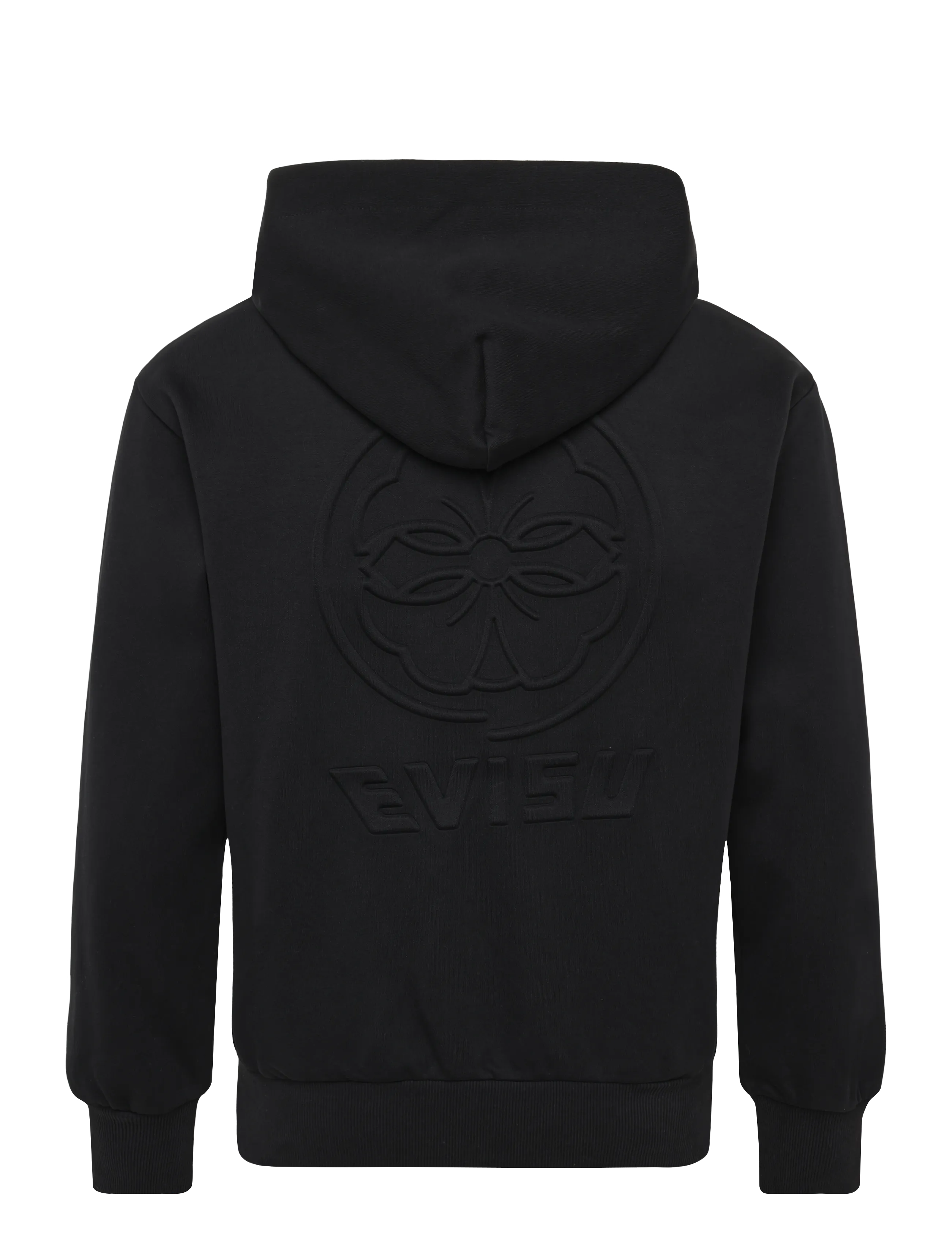 Evisu - HT, EMBOSS LOGO ZIP-UP HOODIE - kapuzenpullover - black - 1