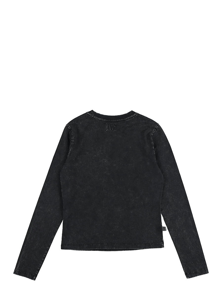 Evisu - HT, KNIT PATCH TOP - langärmlige tops - charcoal - 1