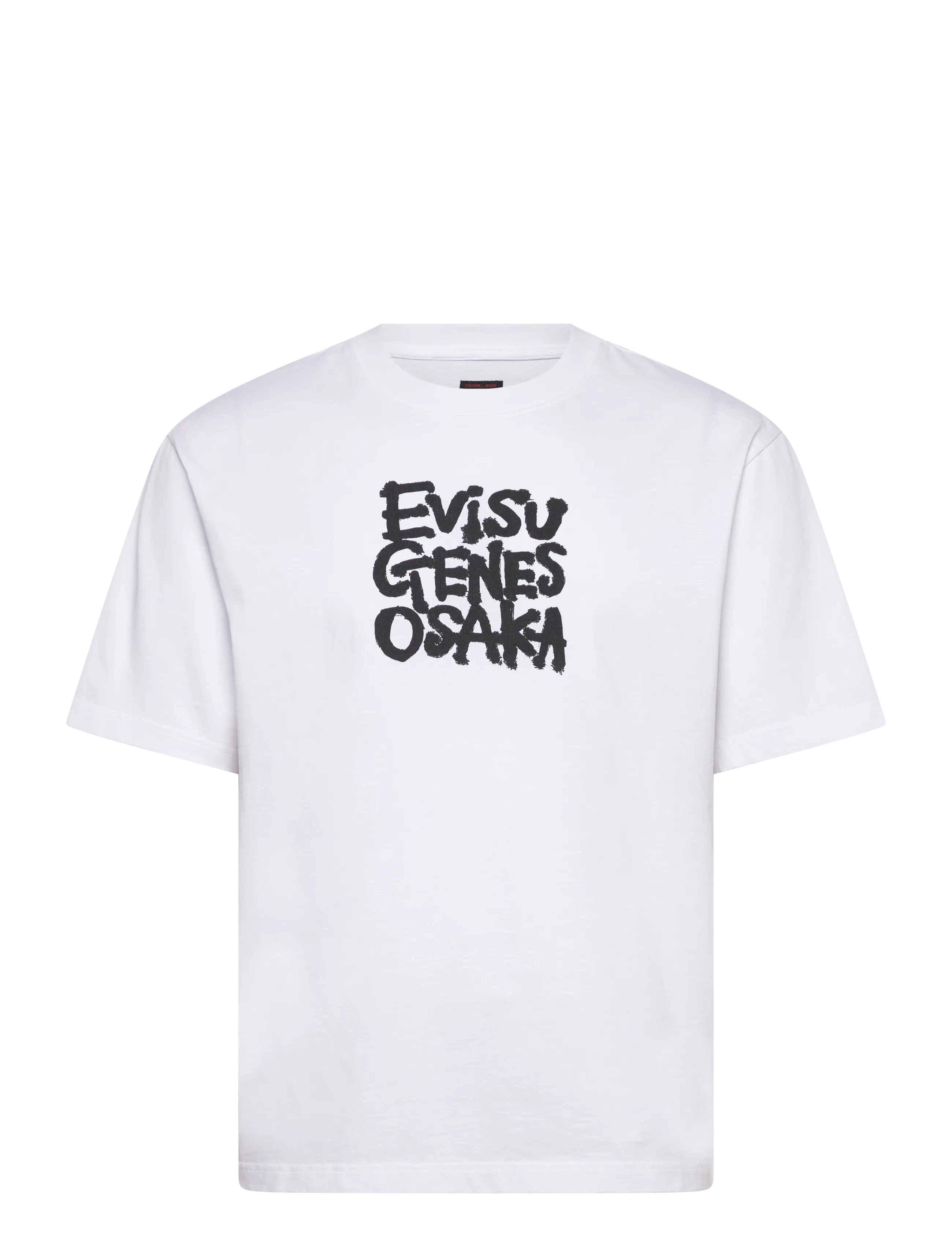 Evisu VINTAGE BUTTERFLY S/S TEE - Lyhythihaiset - WHITE / white