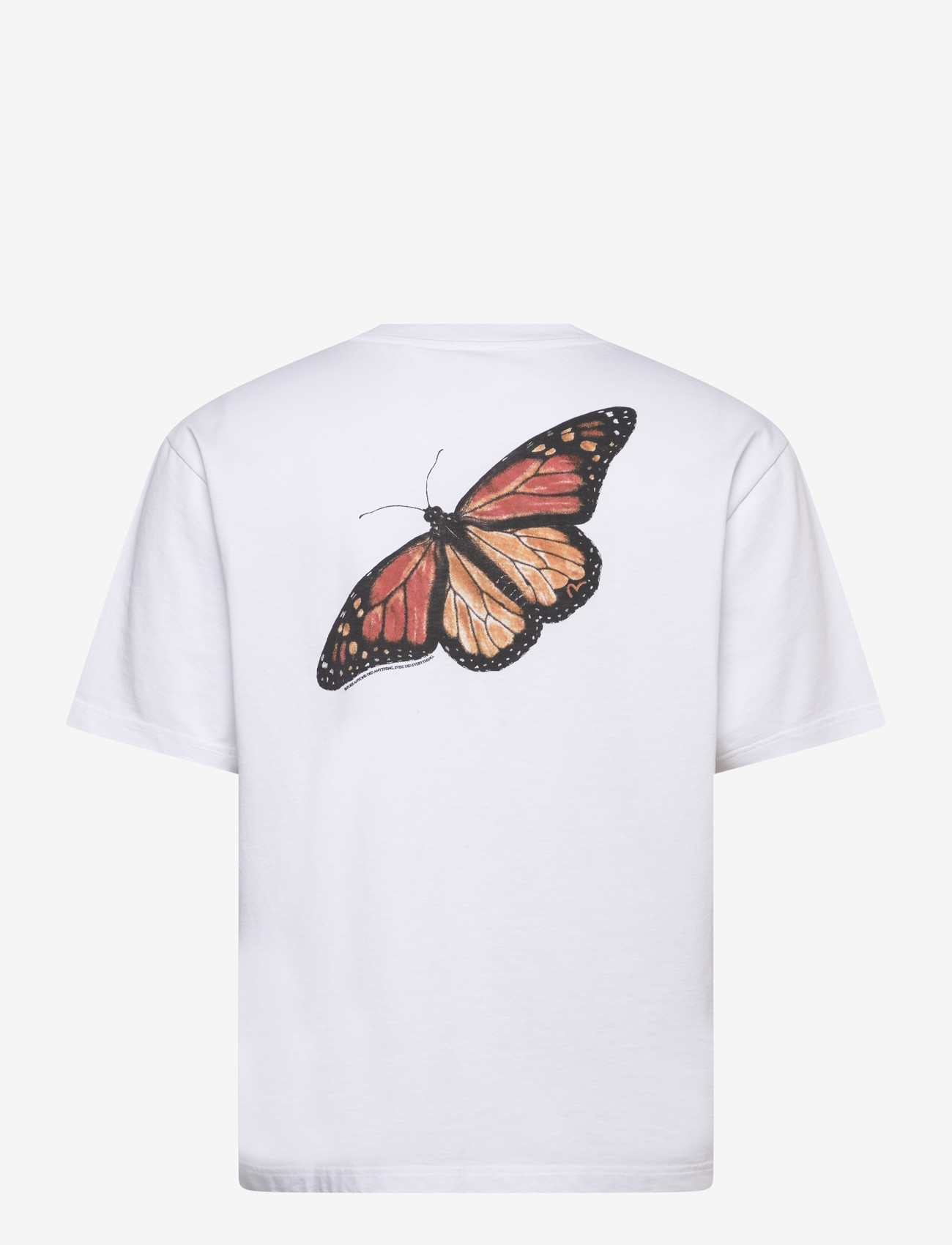 Evisu - VINTAGE BUTTERFLY S/S TEE - kortærmede t-shirts - white - 1