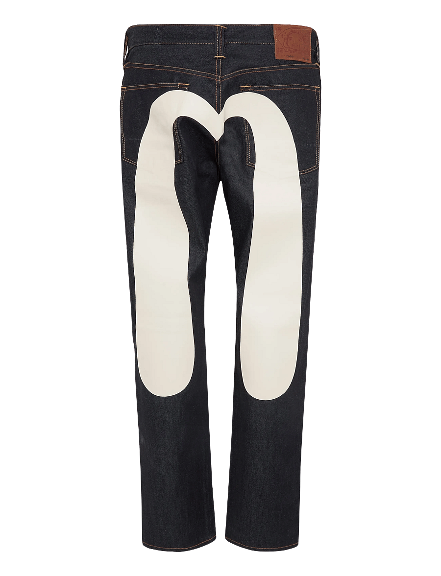 Evisu - HT, 2000, DAICOCK PRINTED JEANS - normale jeans - raw indigo - 1
