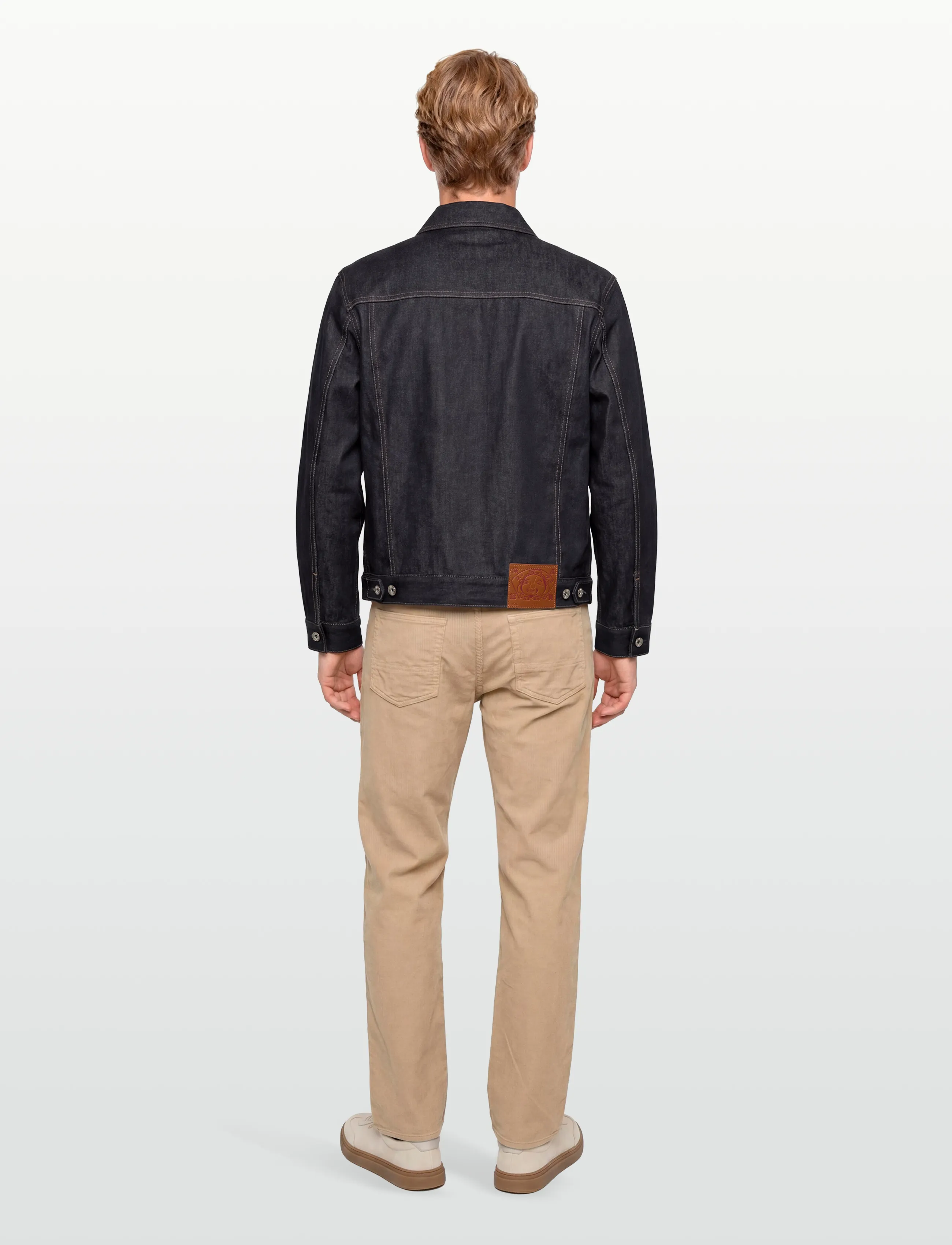 Evisu - ECRU SEAGULL PRINTED DENIM JACKET - ofodrade jeansjackor - raw indigo - 4