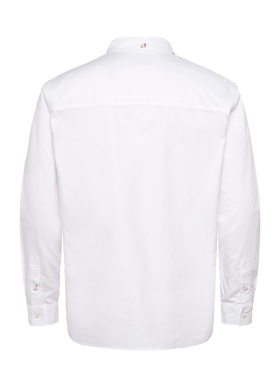 Evisu - HT, LS OXFORD SHIRT W/ BLACK SEAGULL PRINT - oxford krekli - white - 2