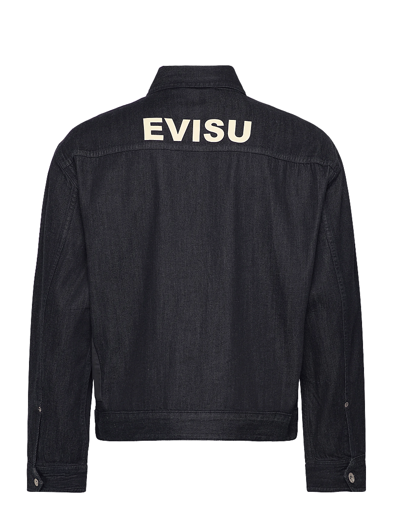 Evisu - FABRIC BLOCKING DENIM JACKET - forede denimjakker - rinse indigo - 1
