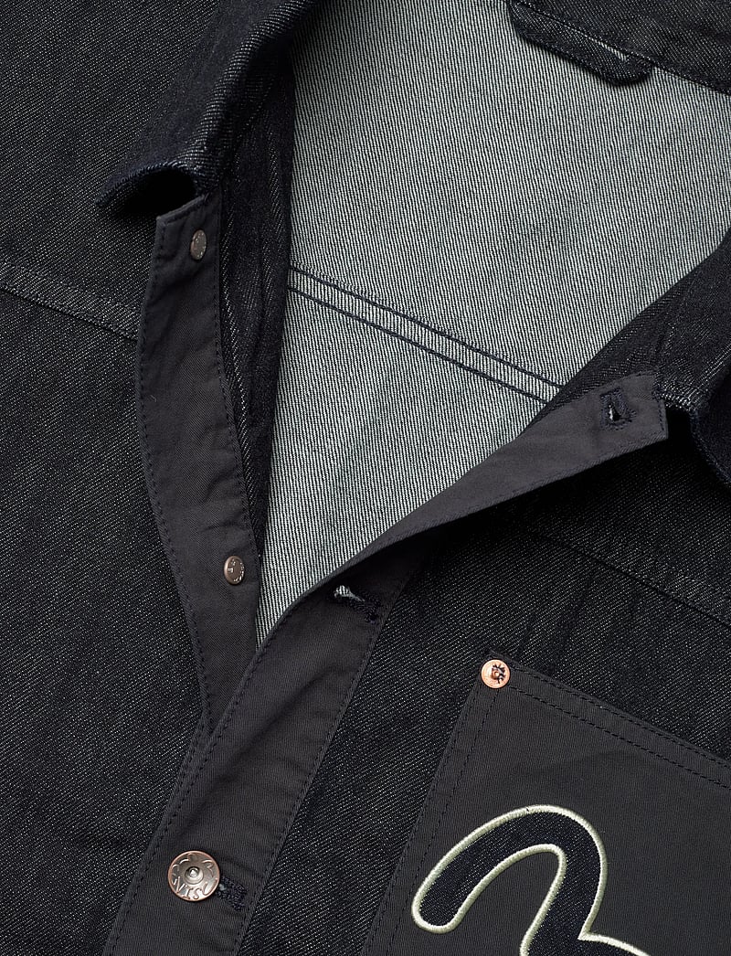 Evisu - FABRIC BLOCKING DENIM JACKET - forede denimjakker - rinse indigo - 2