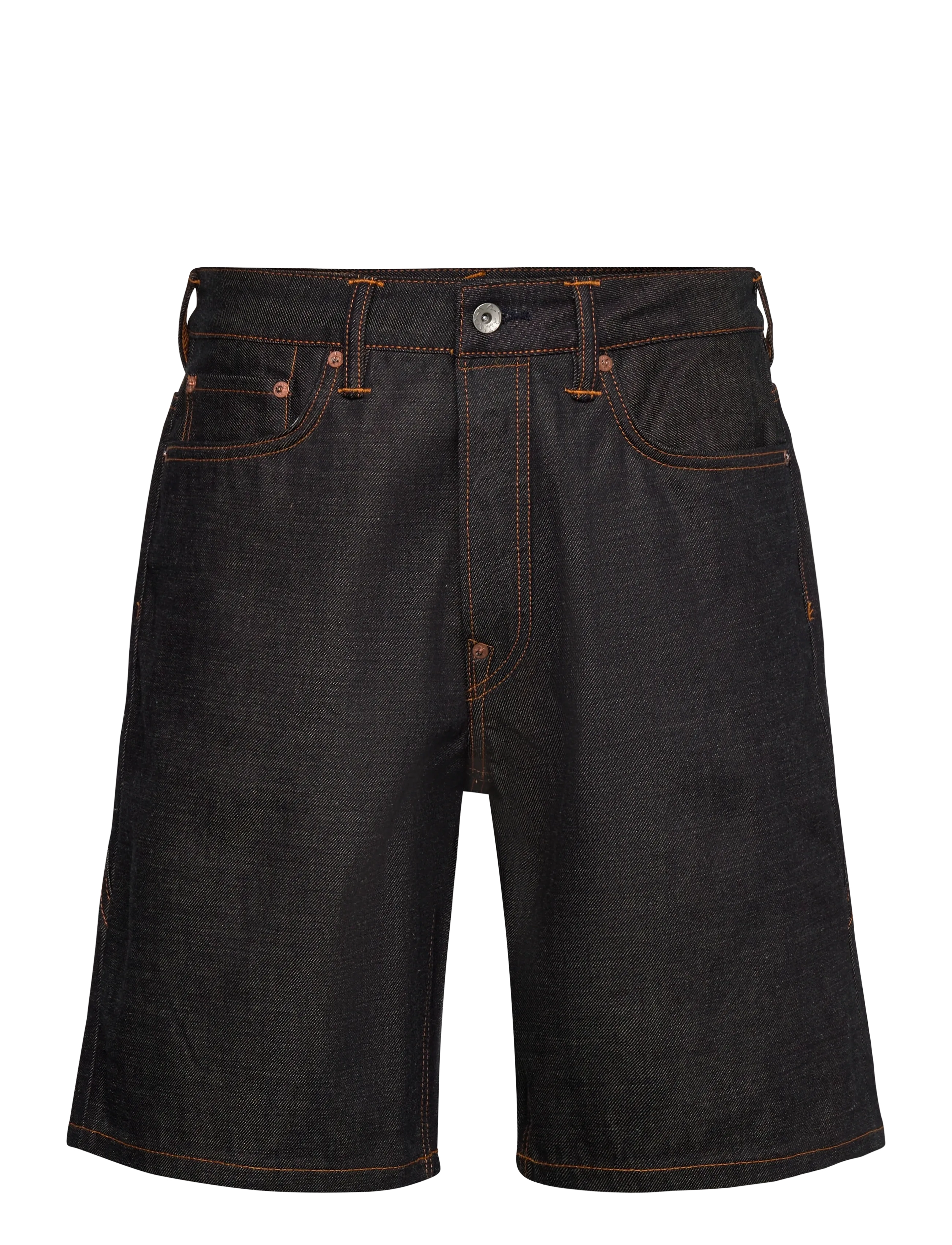 EVISU Seagull Printed Pocket Denim Shorts Navy - 28 - Herren