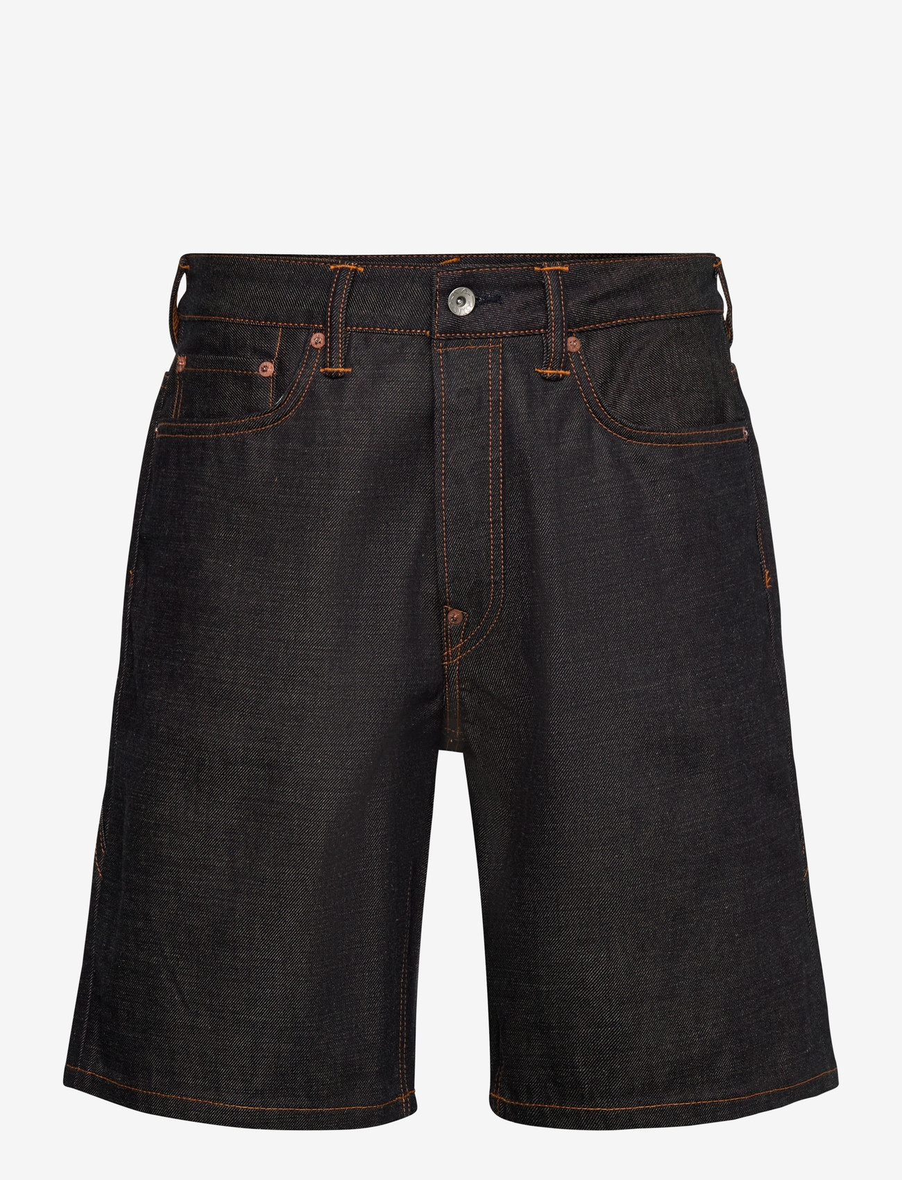 Evisu - SEAGULL PRINTED POCKET DENIM SHORTS - jorts - rinse indigo - 0