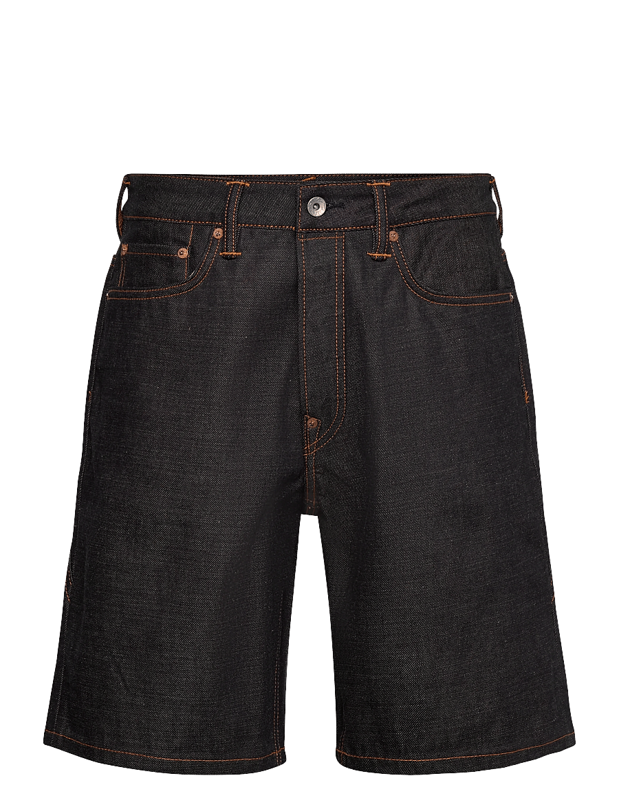 Evisu - SEAGULL PRINTED POCKET DENIM SHORTS - jorts - rinse indigo - 1