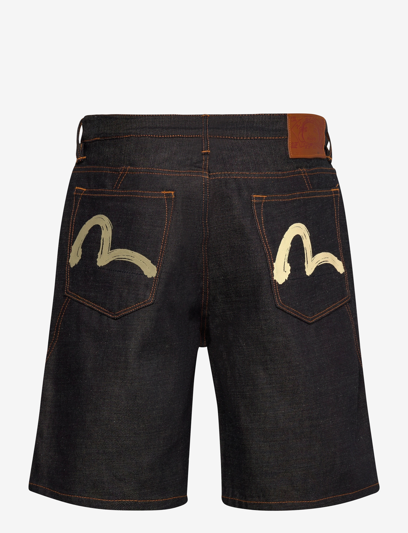 Evisu - SEAGULL PRINTED POCKET DENIM SHORTS - jorts - rinse indigo - 1