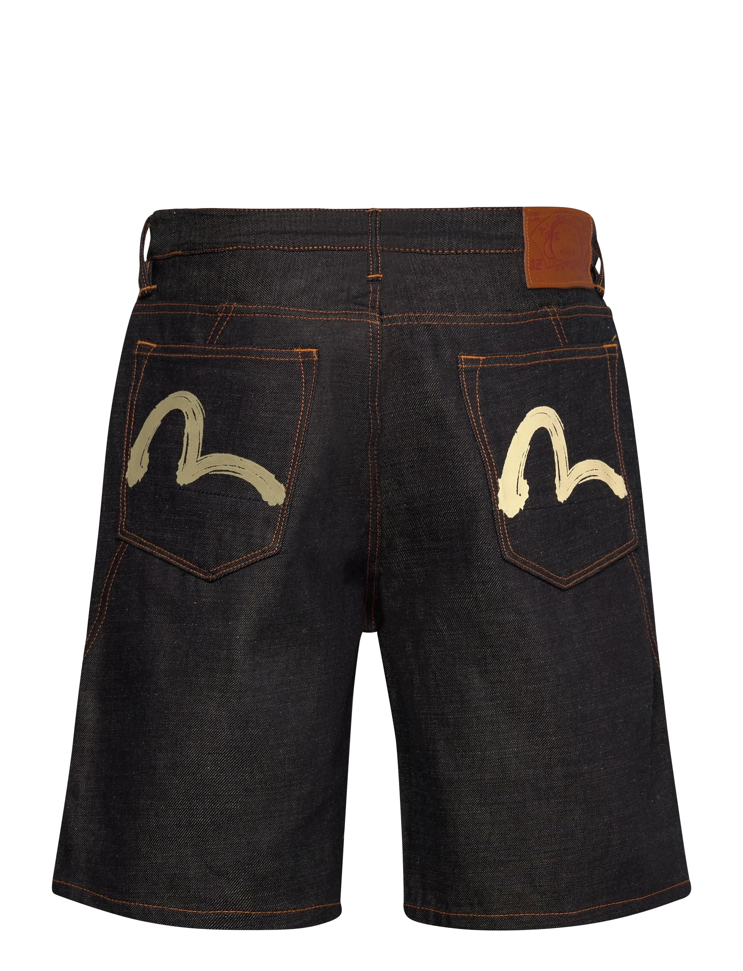 Evisu - SEAGULL PRINTED POCKET DENIM SHORTS - jorts - rinse indigo - 2