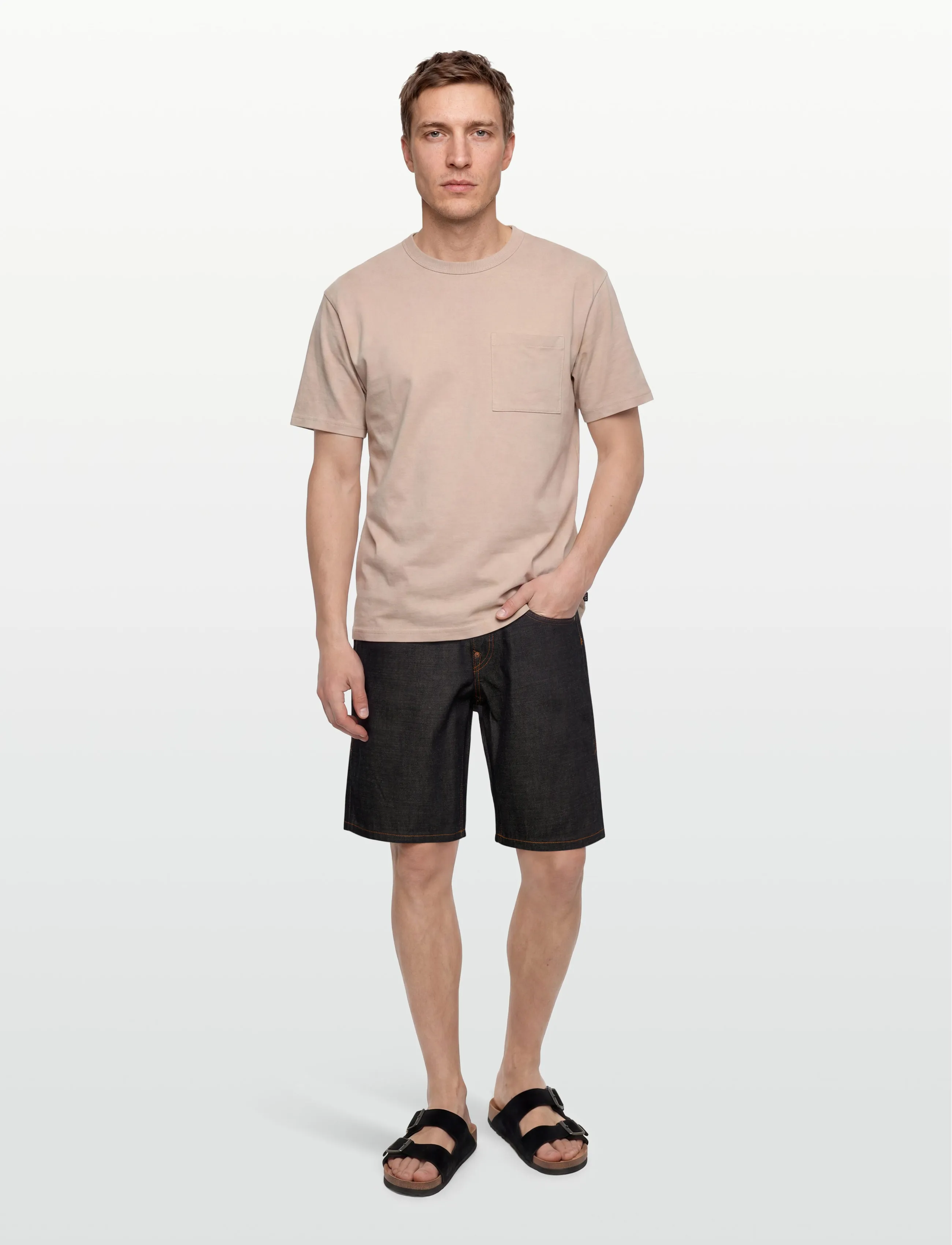 Evisu Seagull Printed Pocket Denim Shorts, 32, Marineblau - Männerswear