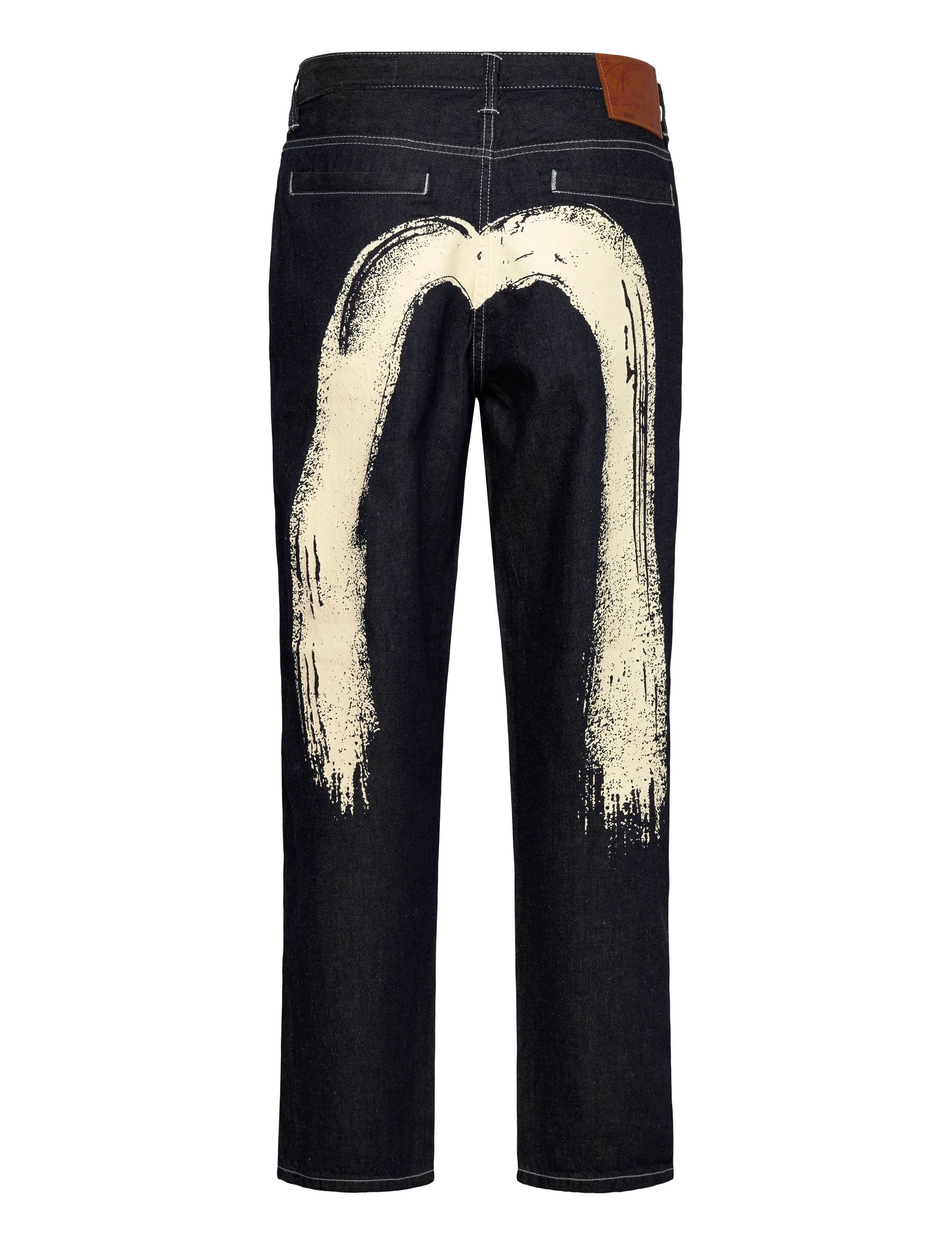 Evisu - HAND BRUSH PRINTED DAICOCK JEANS - rinse indigo - 2
