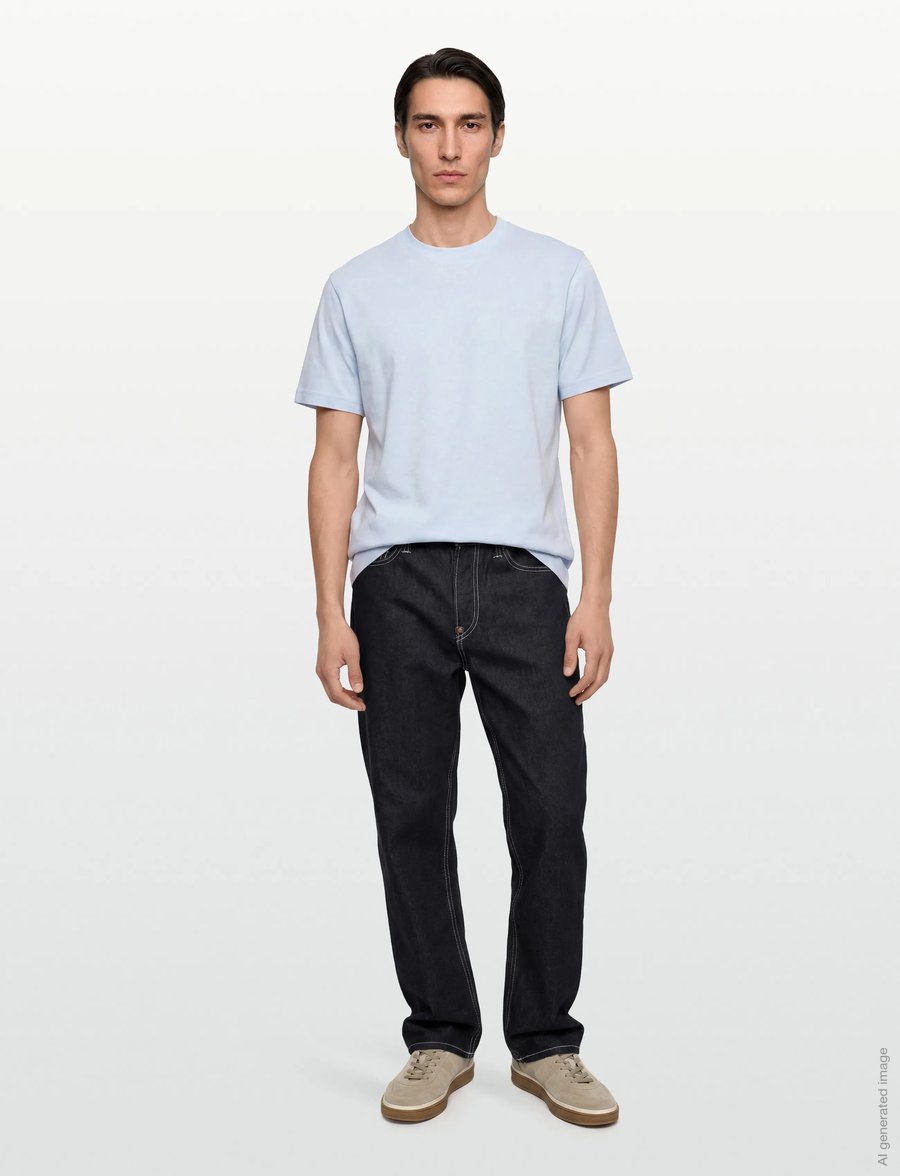Evisu - HAND BRUSH PRINTED DAICOCK JEANS - rinse indigo - 0