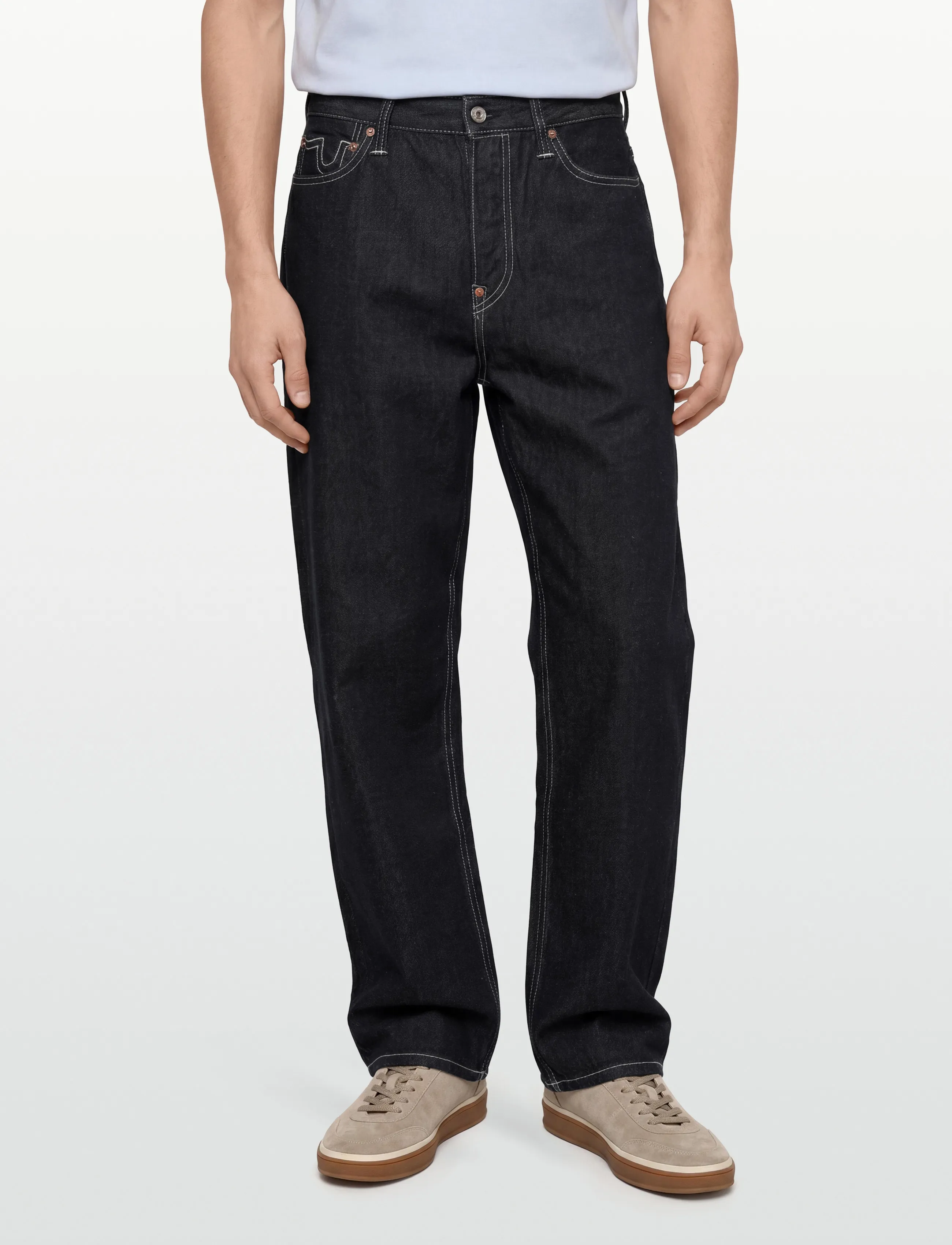 Evisu - HAND BRUSH PRINTED DAICOCK JEANS - rinse indigo - 3