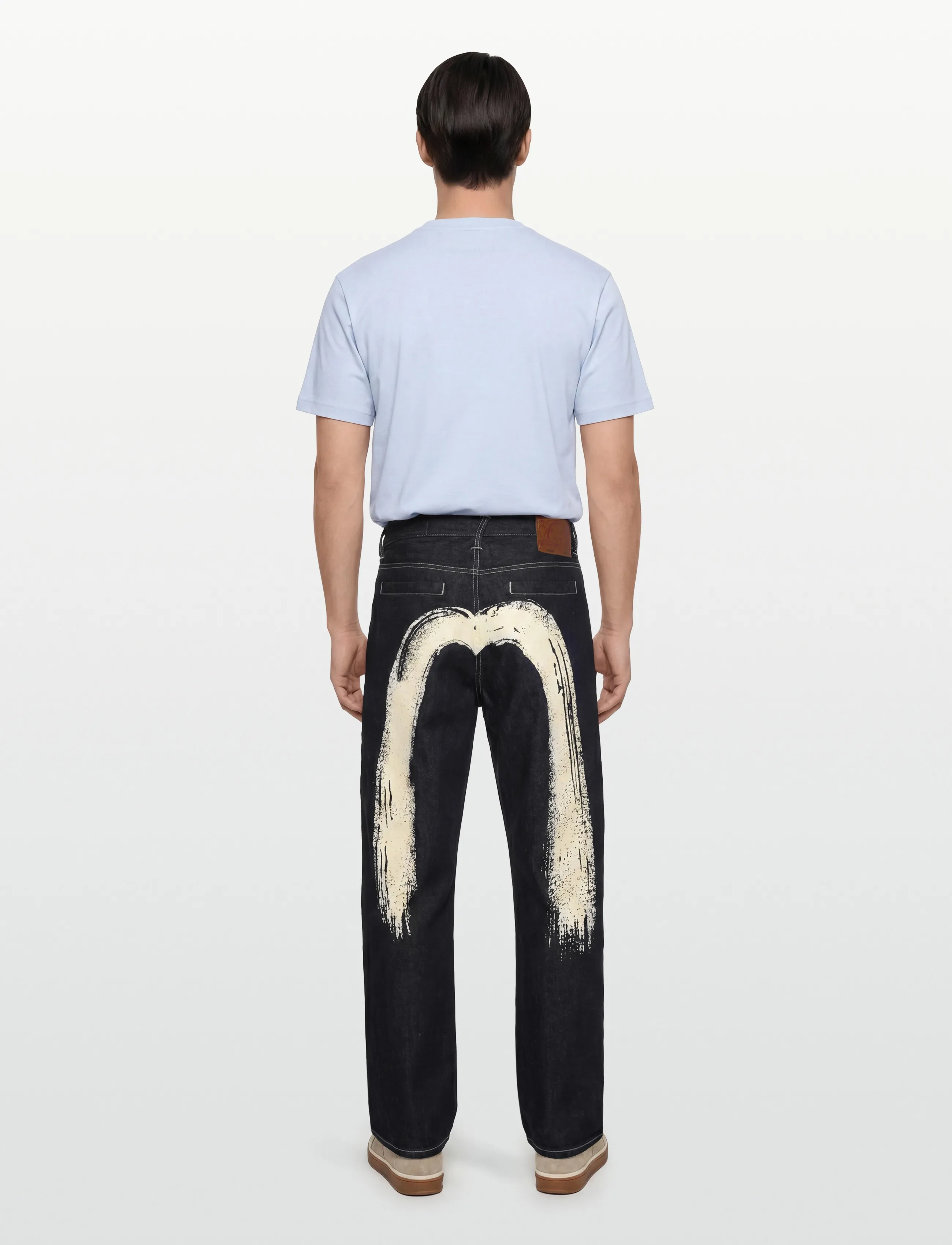 Evisu - HAND BRUSH PRINTED DAICOCK JEANS - rinse indigo - 4