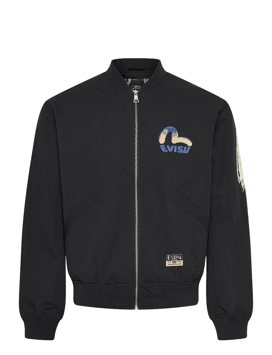Evisu - BOMBER JACKET W/ DAICOCK PRINT - vårjackor - black - 0