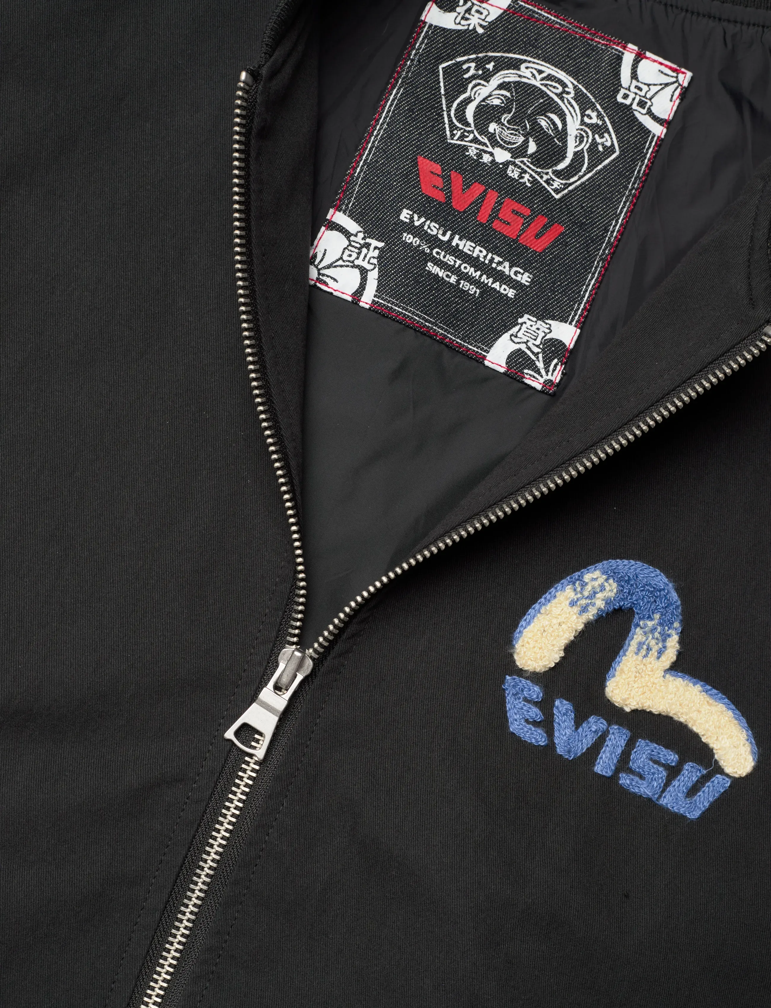 Evisu - BOMBER JACKET W/ DAICOCK PRINT - ytterkläder - black - 2