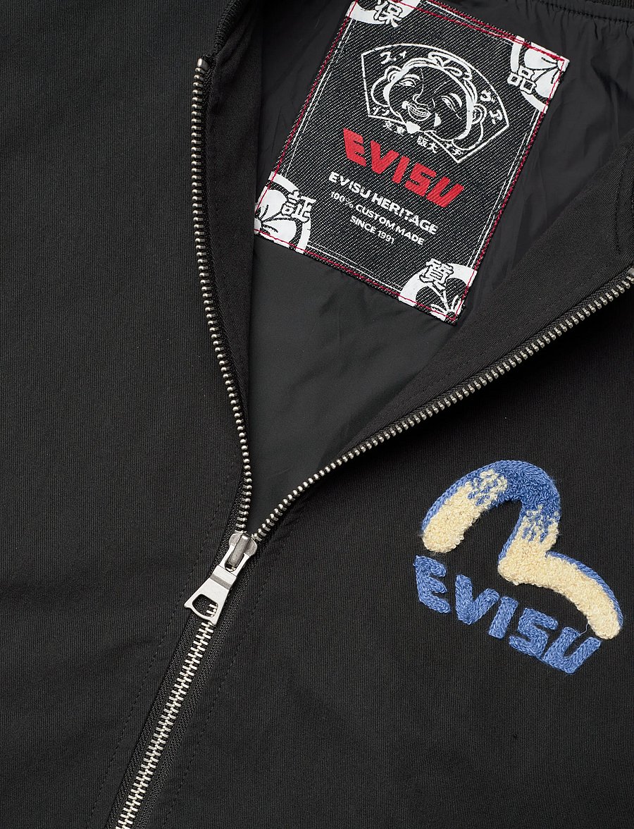 Evisu - BOMBER JACKET W/ DAICOCK PRINT - vårjackor - black - 2