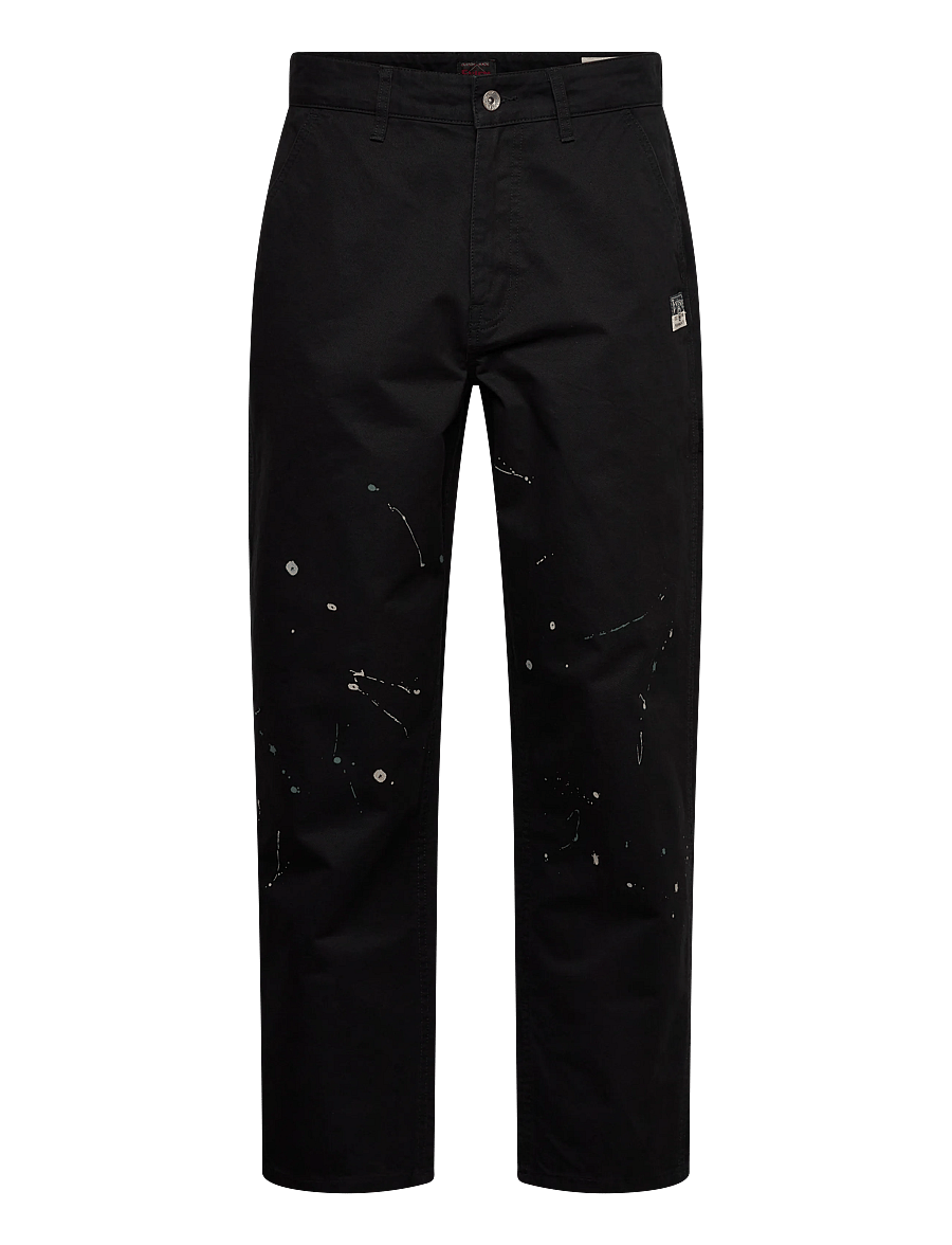 Evisu - SEAGULL PRINTED CHINO PANTS - chinos - black - 0