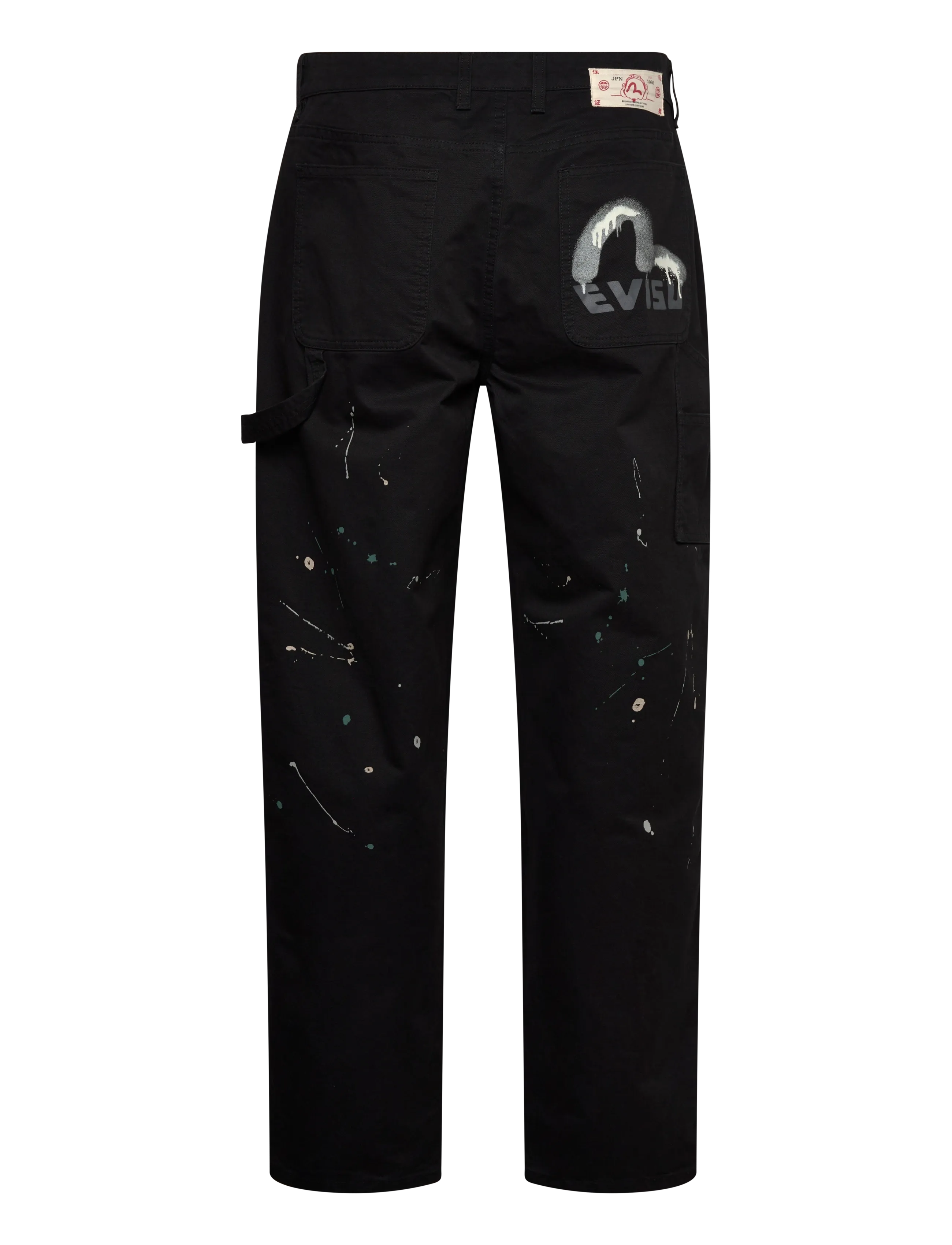 Evisu - SEAGULL PRINTED CHINO PANTS - chinos - black - 1