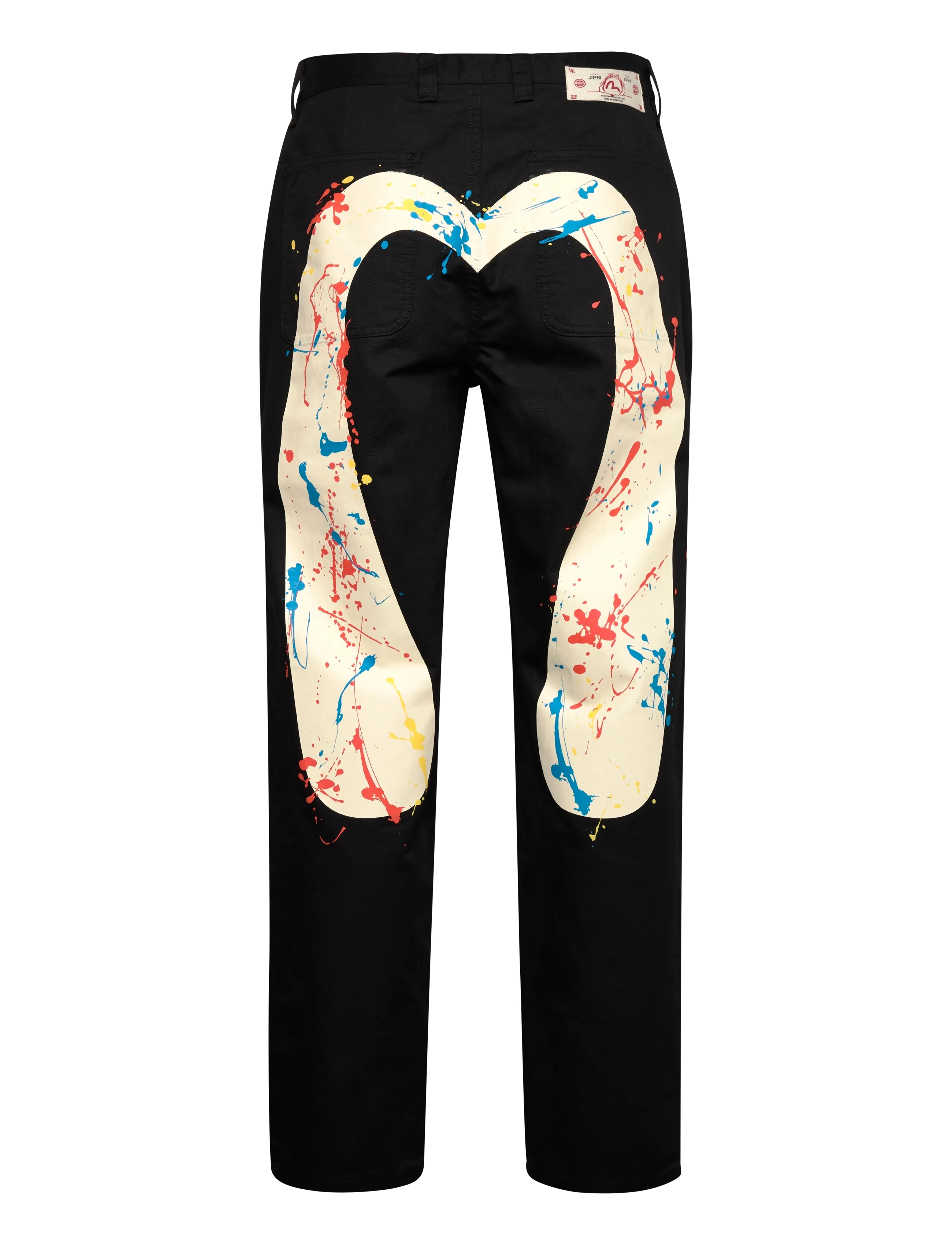 Evisu - SPLASH DAICOCK PRINTED CHINO - chinos - black - 2