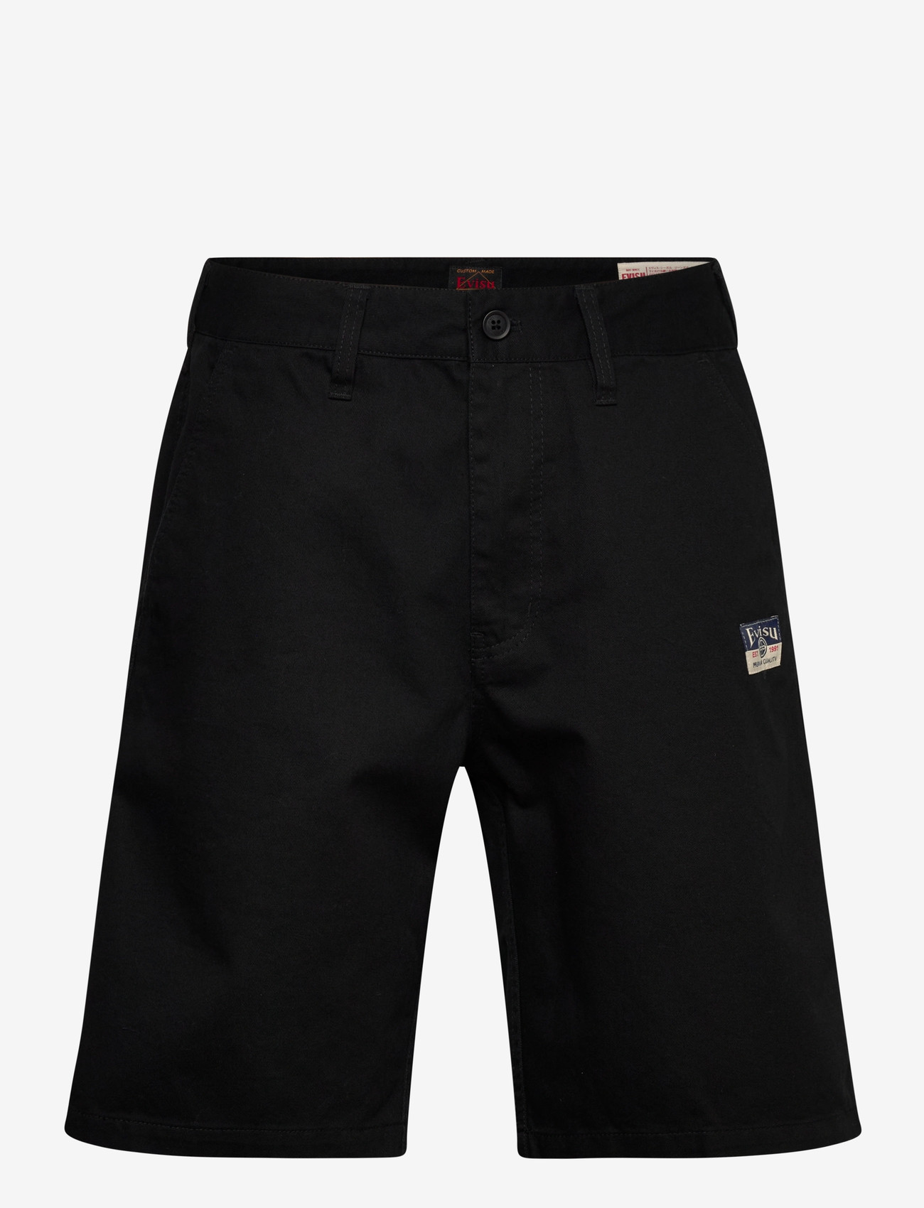 Evisu - SEAGULL PRINTED WOVEN SHORTS - casual shorts - black - 0