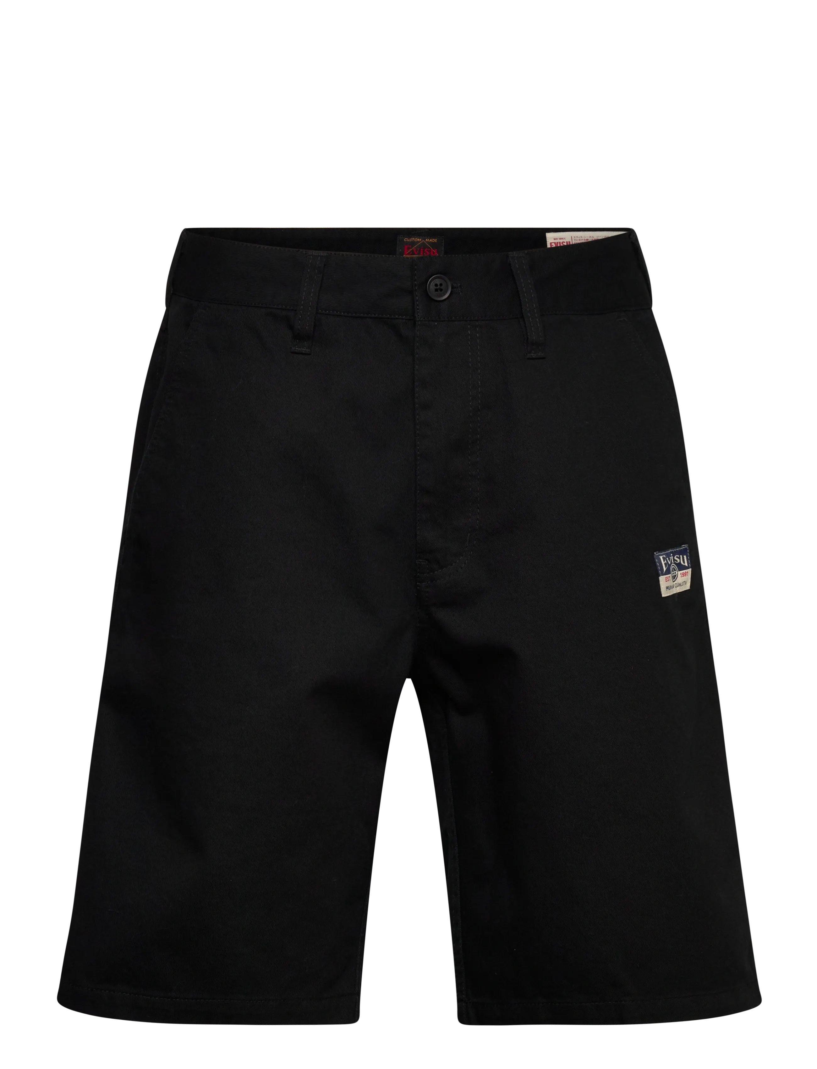 Evisu SEAGULL PRINTED WOVEN SHORTS - Kläder - BLACK / black