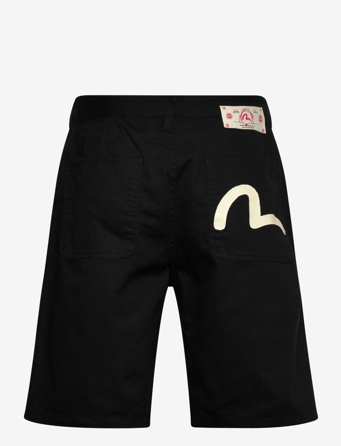 Evisu - SEAGULL PRINTED WOVEN SHORTS - casual shorts - black - 1